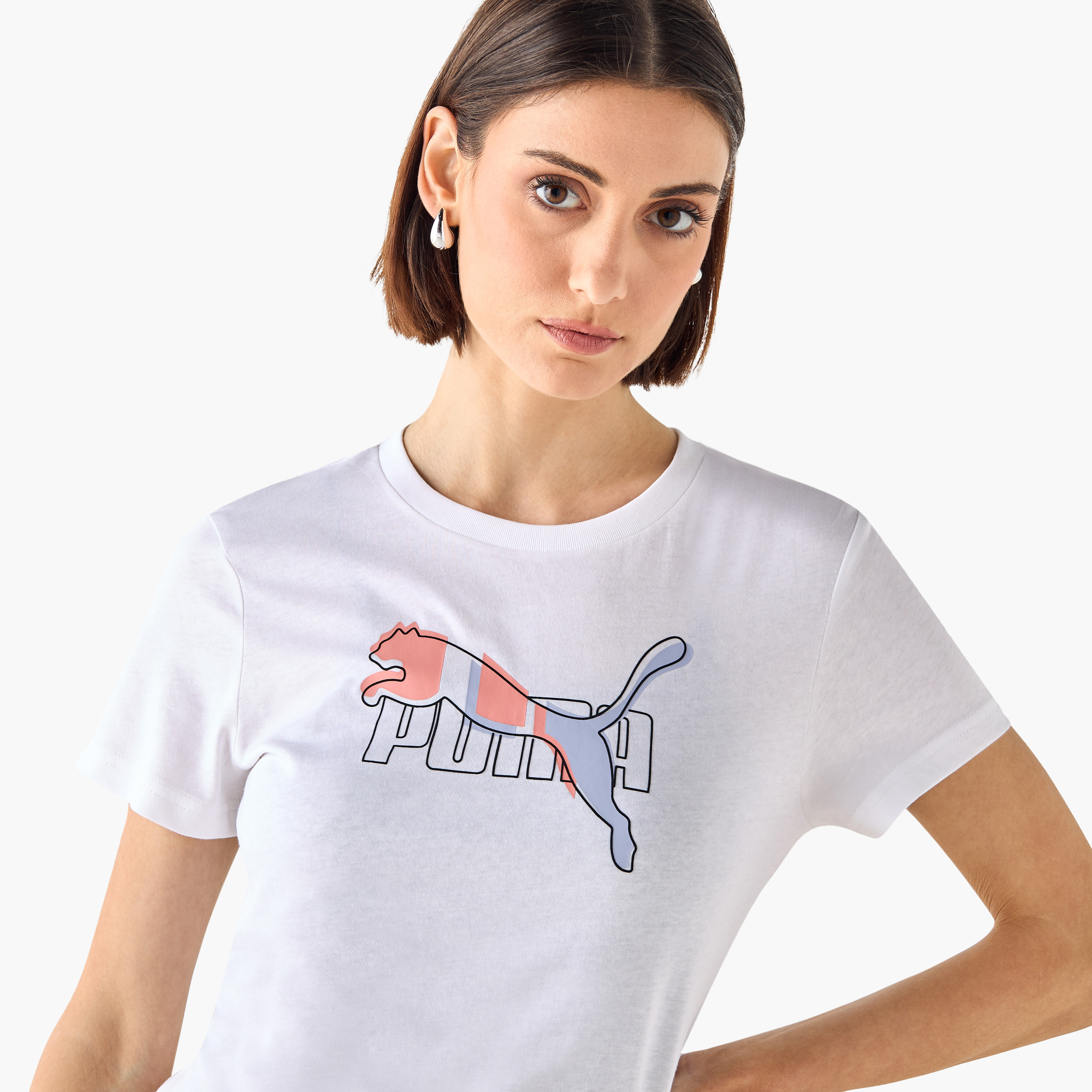 Puma Women's Essential Logo Lab Tee 684991 | OE-women-clothing-tshirts-image-4
