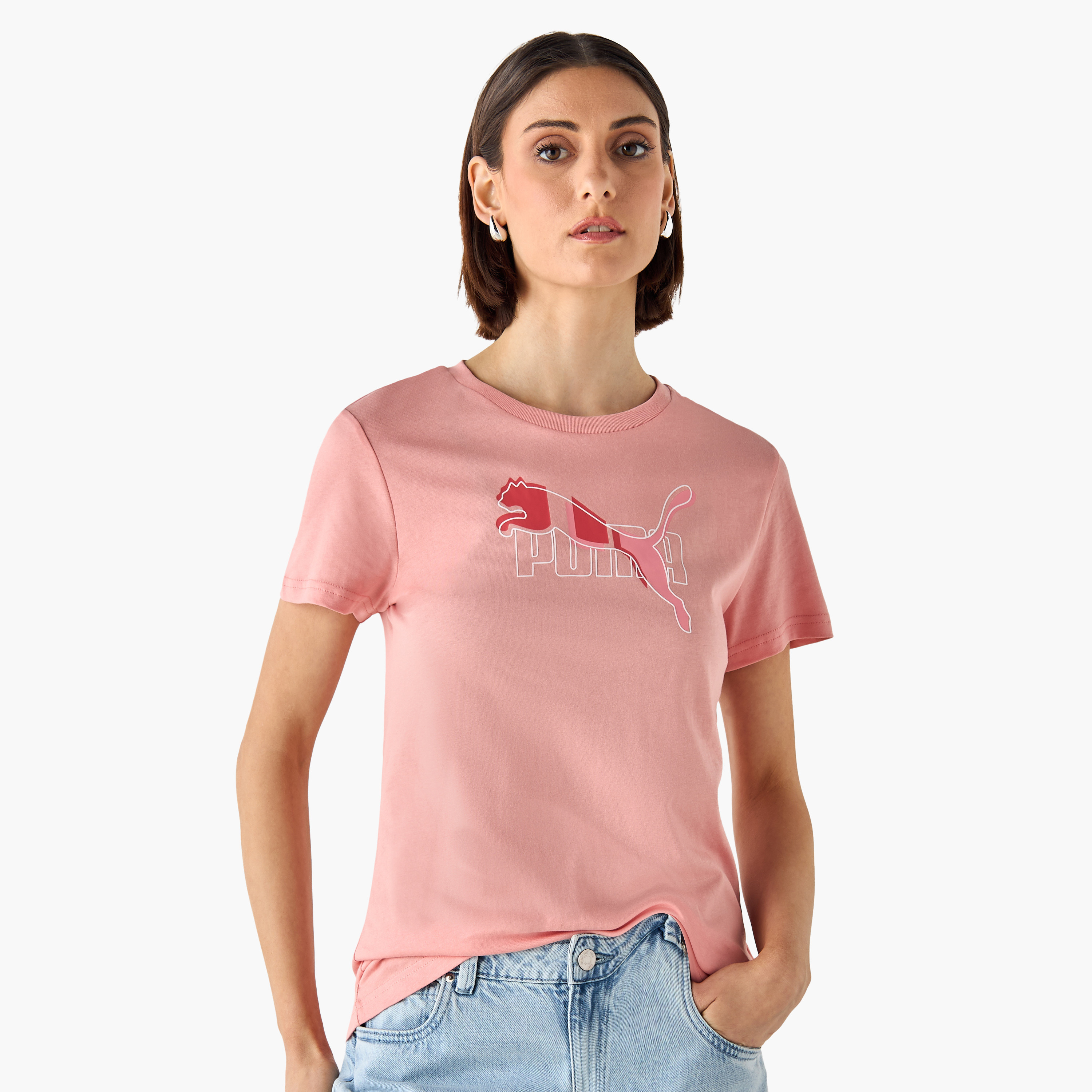 بوما - تيشيرت ايسينشال لوقو لاب - للنساء 684991 | OE-women-clothing-tshirts-image-11