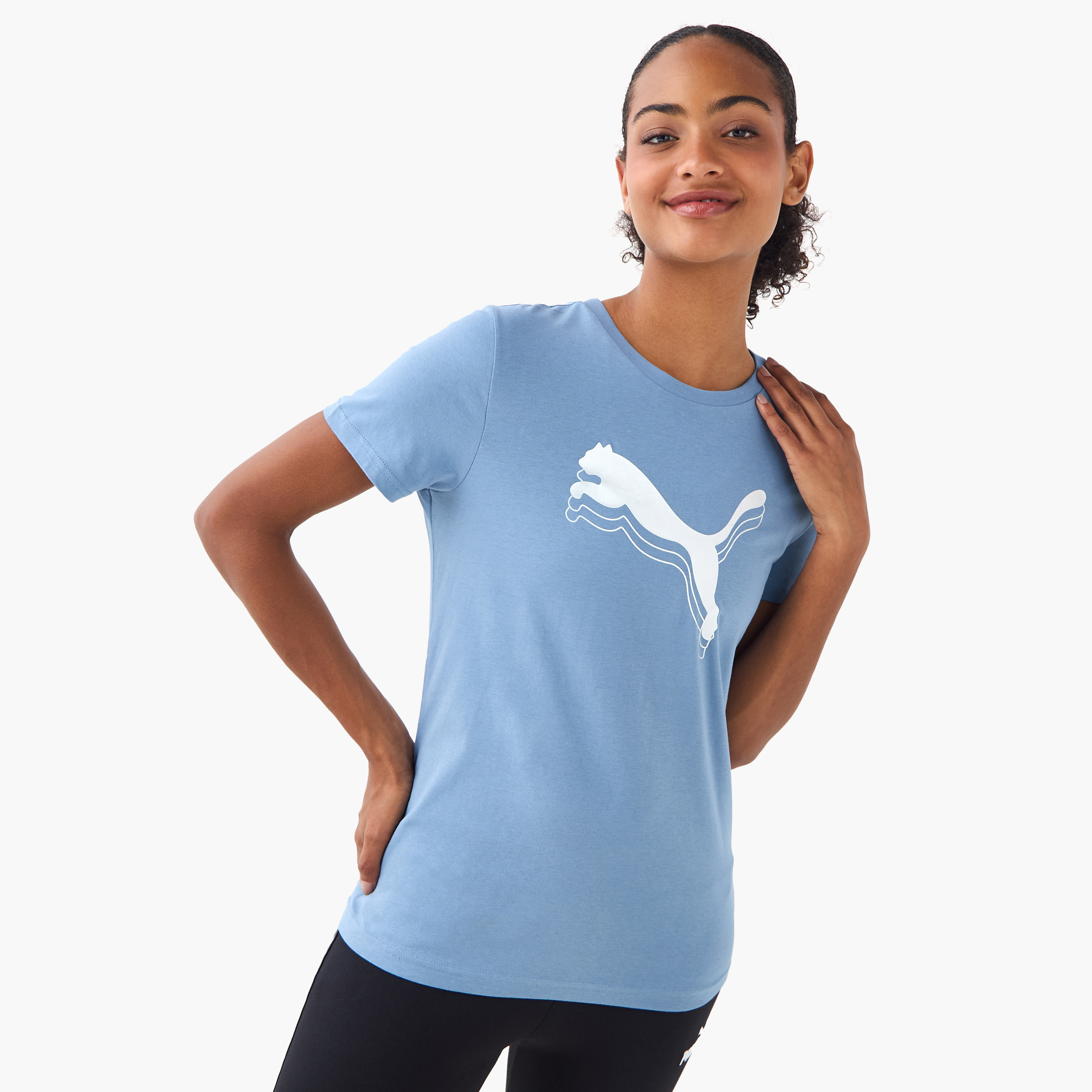 بوما - تيشيرت ايسينشال ميتاليك - للنساء 684995 | OE-women-clothing-tshirts-image-1