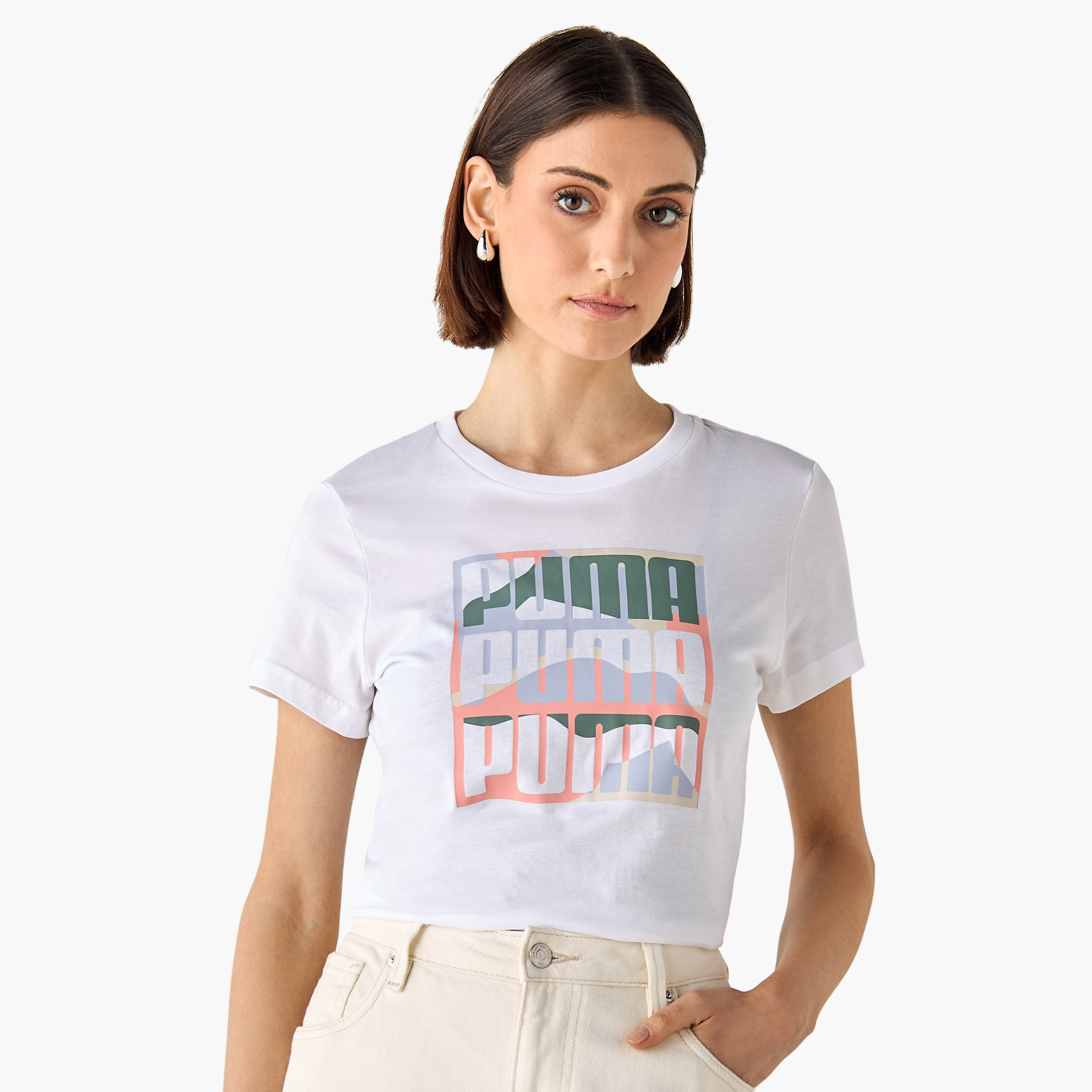 Puma Women's Graphics Mountain Tee 685083 | OE-women-clothing-tshirts-image-1