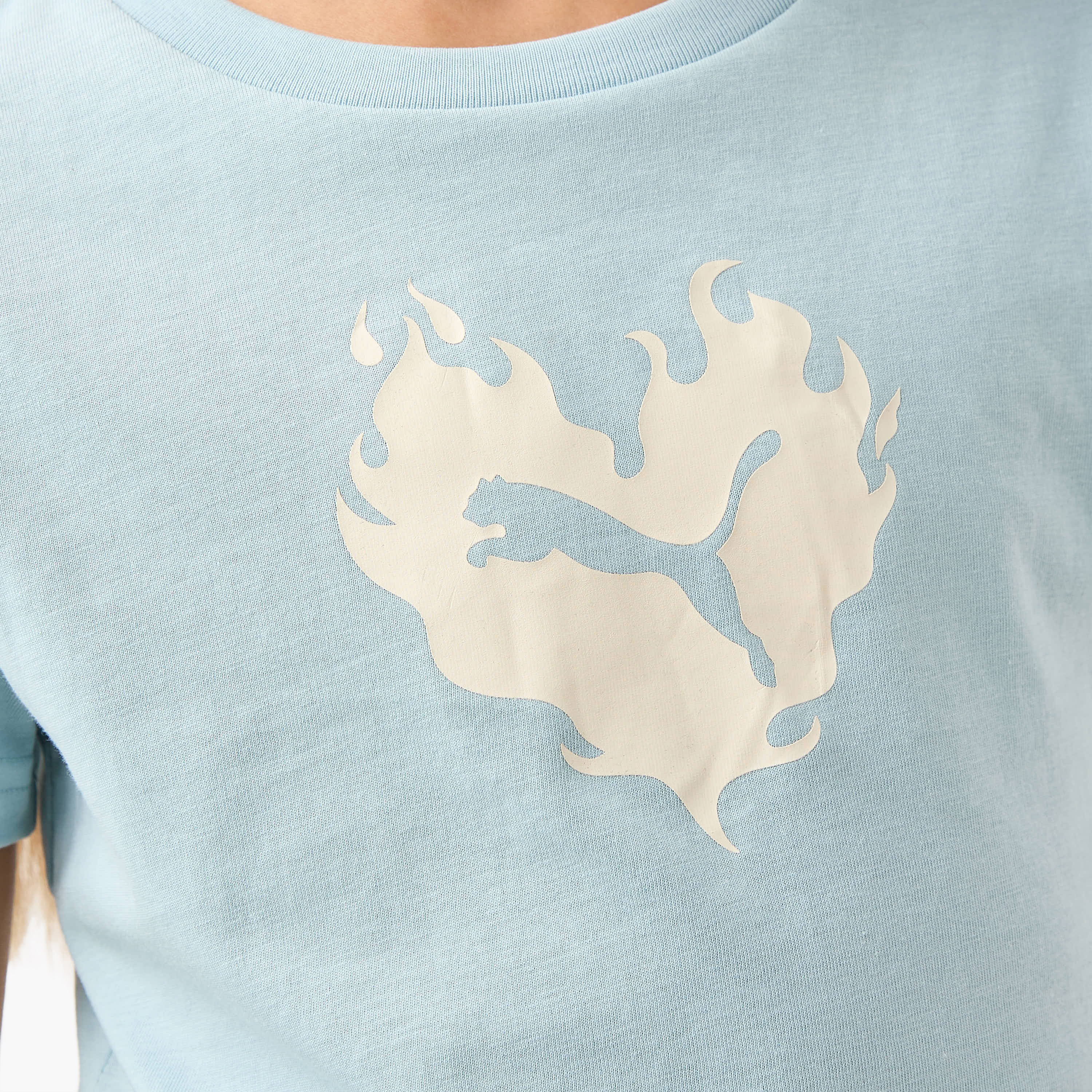 PUMA Logo Print T-shirt with Short Sleeves-girls-clothing-tshirts-image-5