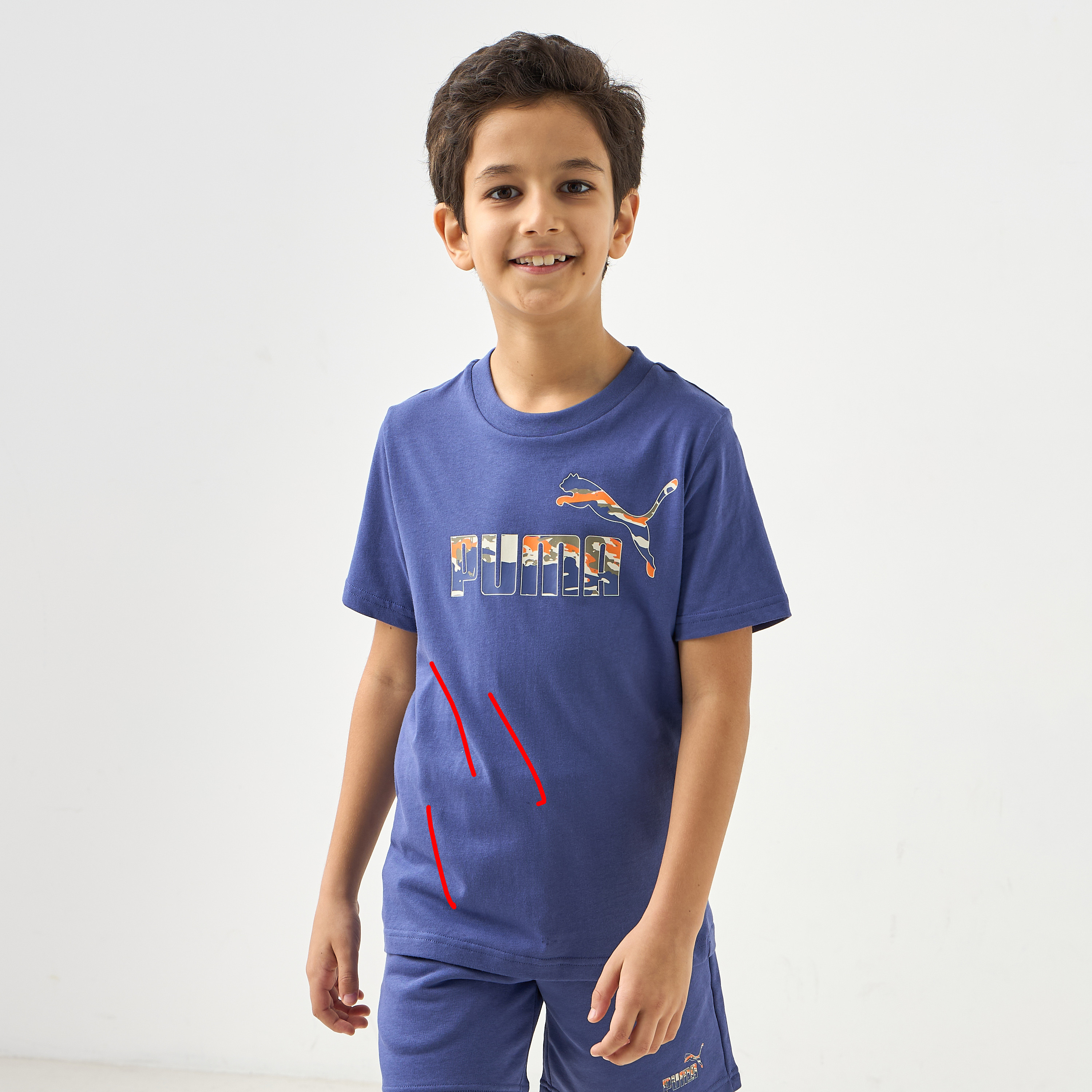 PUMA Logo Print T-shirt with Short Sleeves-boys-clothing-sportswear-tops-image-6