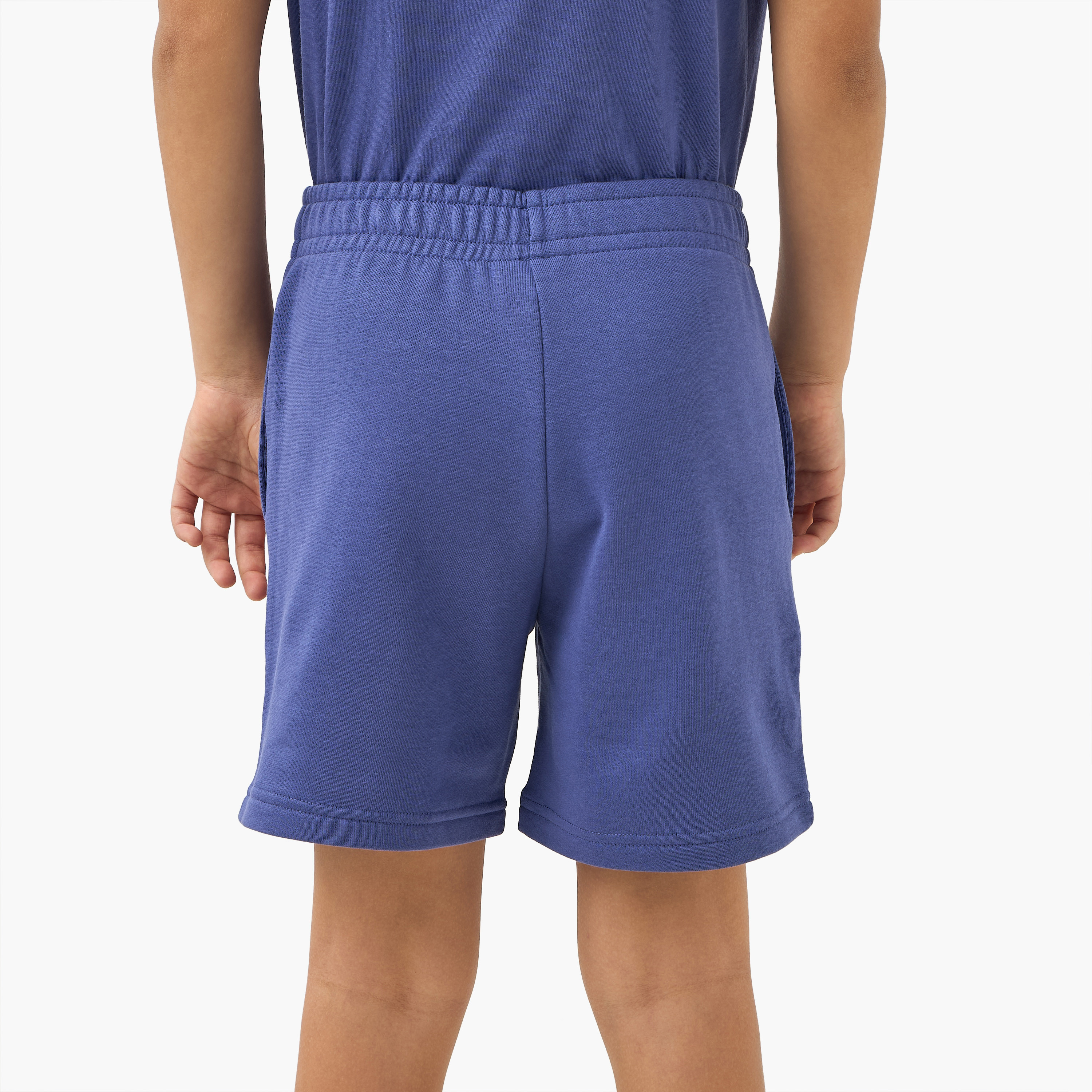 PUMA Logo Print Shorts with Elasticated Waist-boys-clothing-sportswear-bottoms-image-3