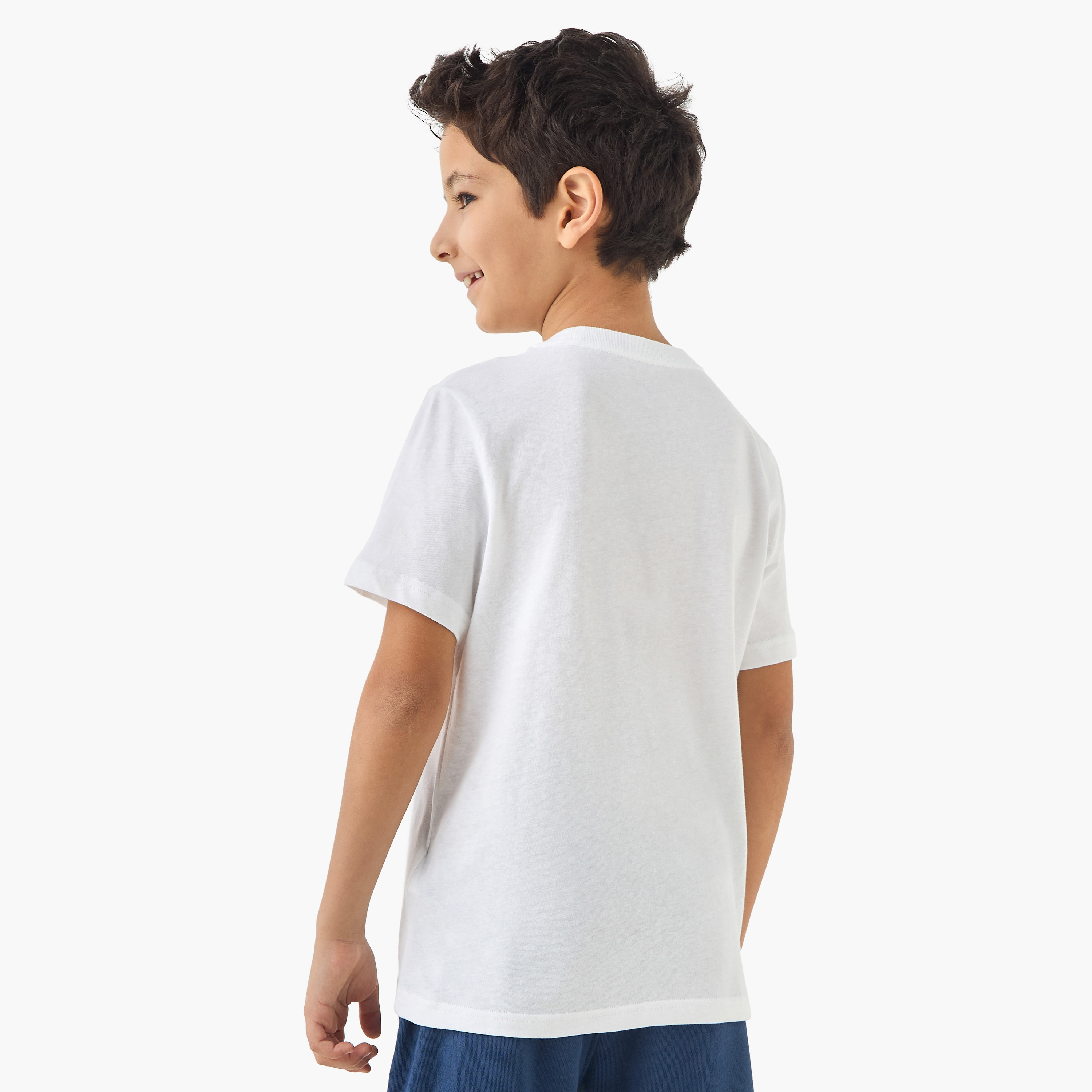 PUMA Graphic Print T-shirt with Short Sleeves-boys-clothing-sportswear-tops-image-3