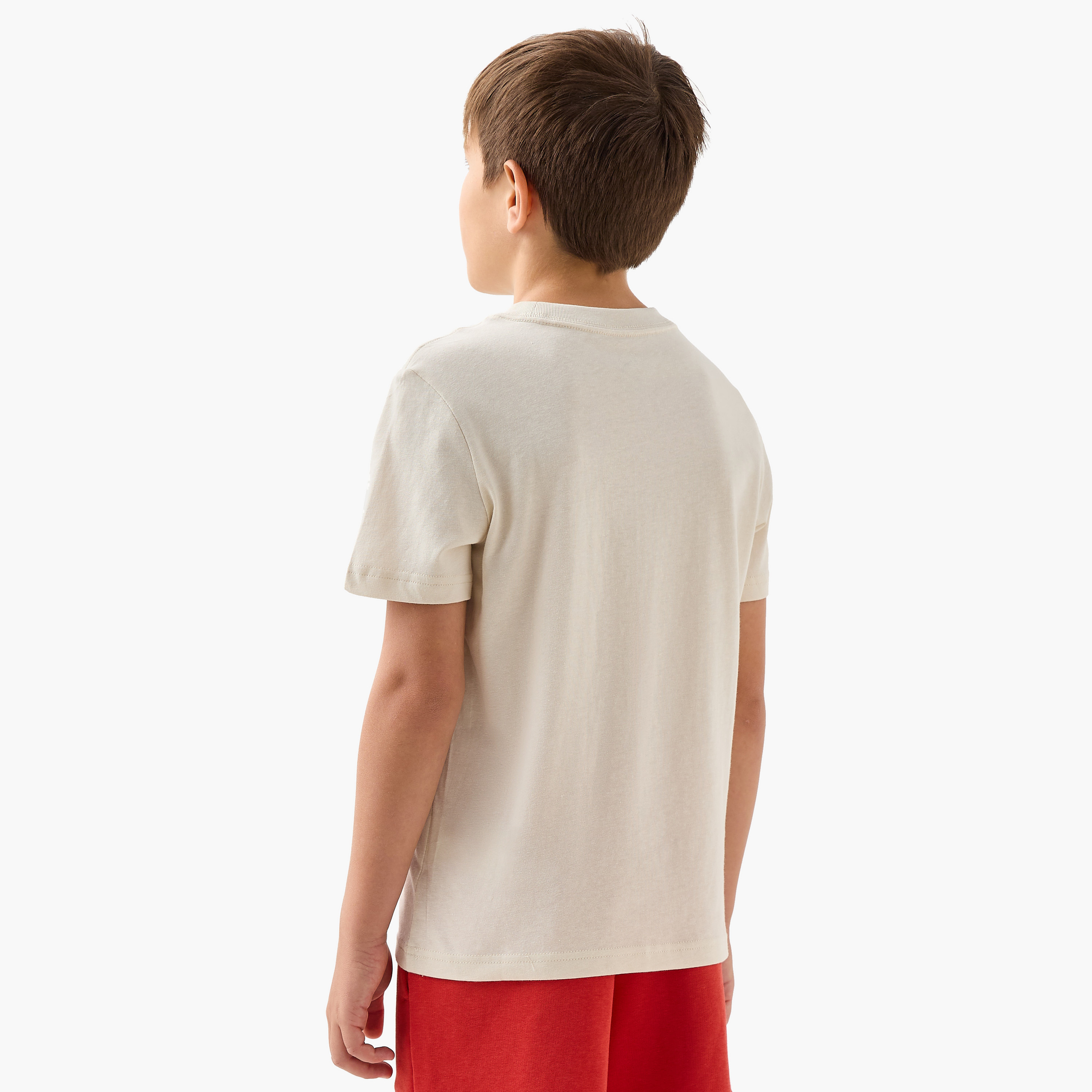PUMA Logo Print T-shirt with Short Sleeves-boys-clothing-sportswear-tops-image-3