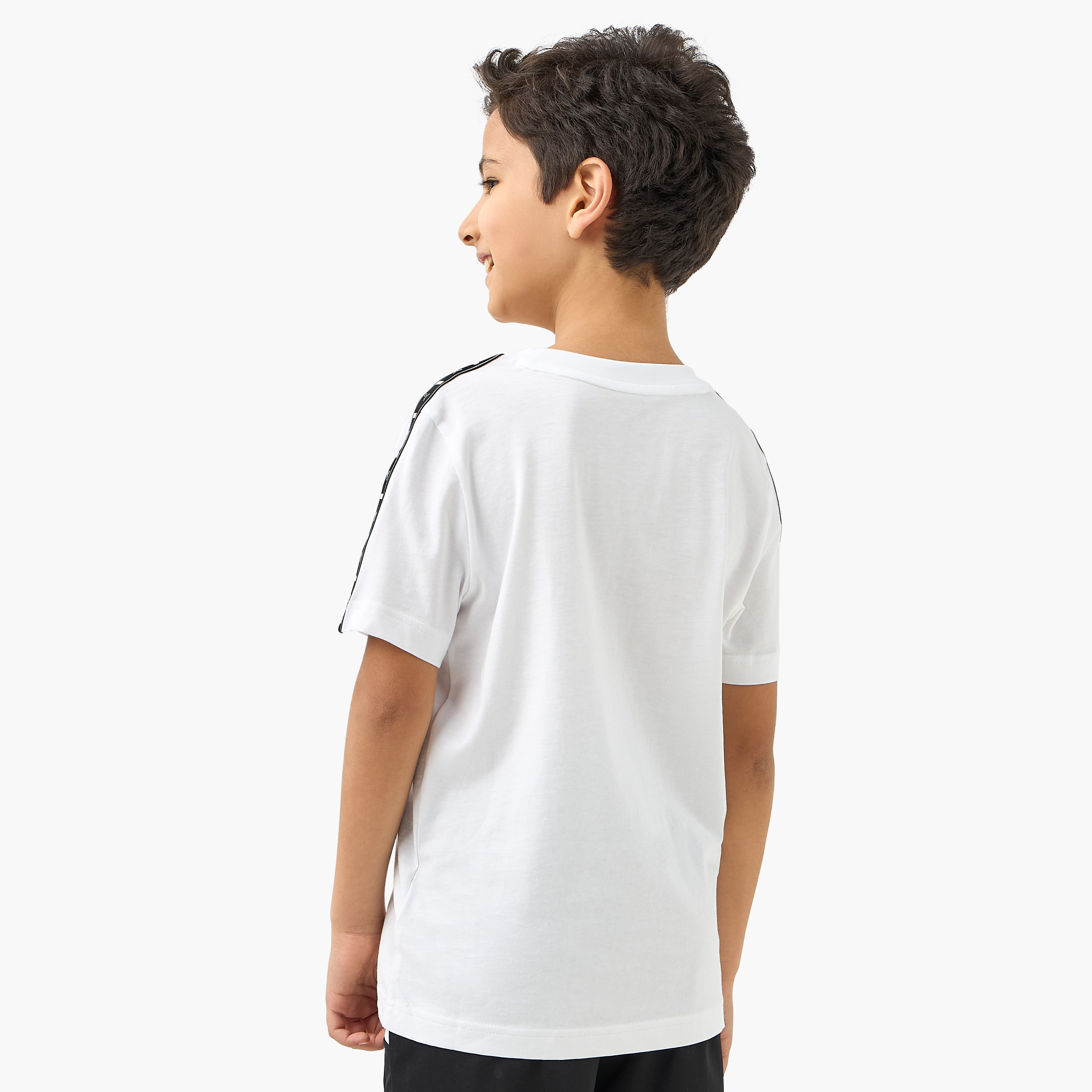 PUMA Logo Print T-shirt with Short Sleeves-boys-clothing-sportswear-tops-image-3