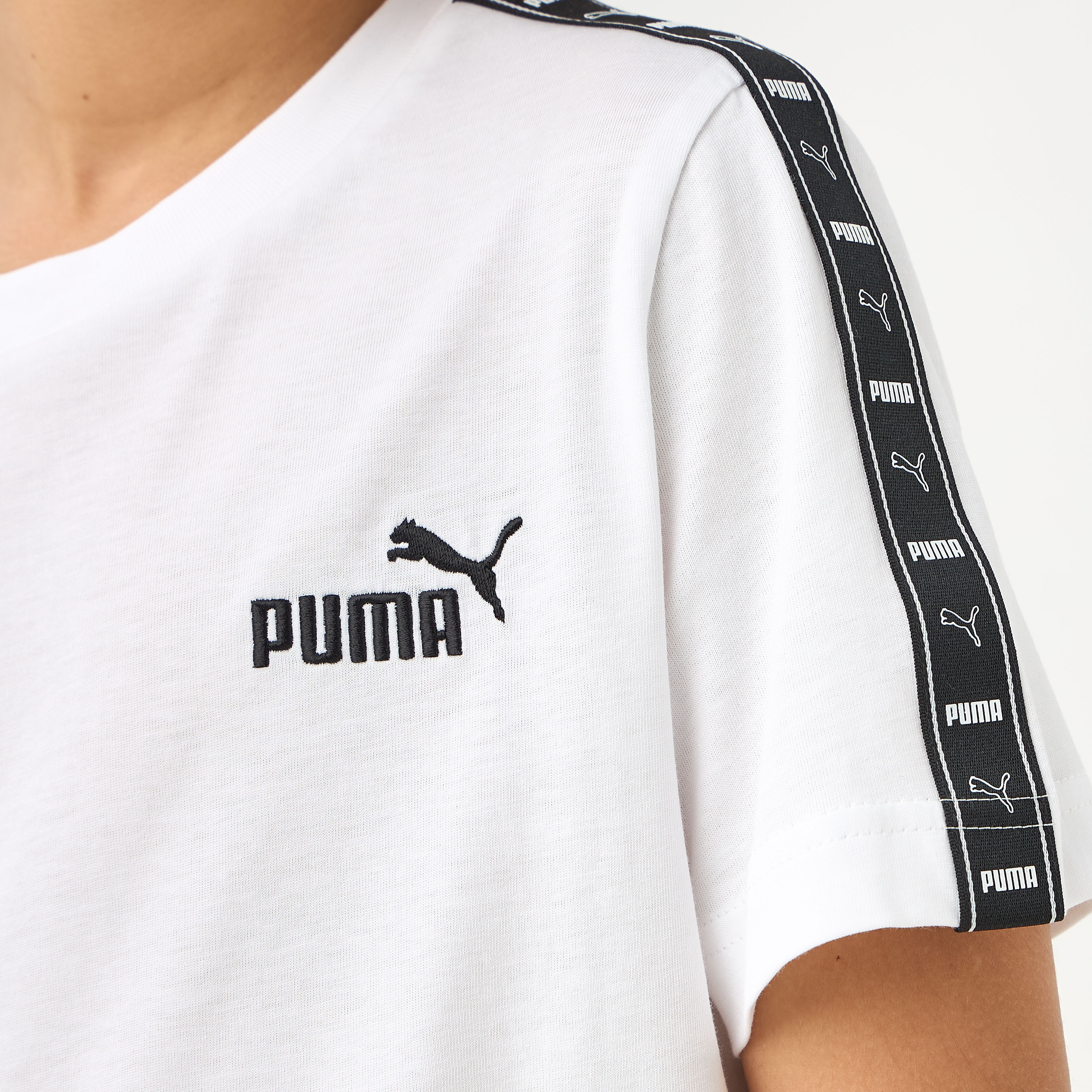 PUMA Logo Print T-shirt with Short Sleeves-boys-clothing-sportswear-tops-image-5