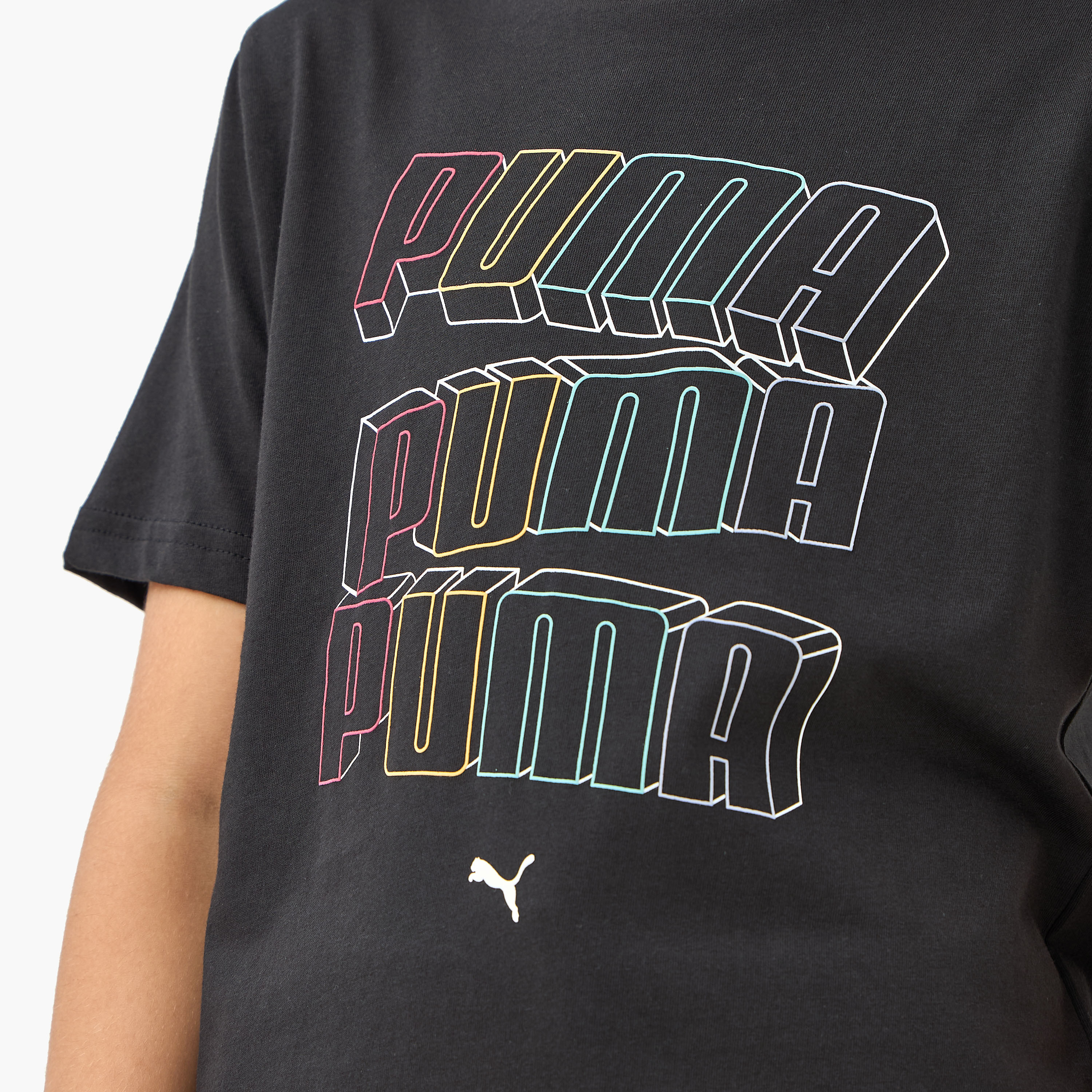 PUMA Graphic Print T-shirt with Short Sleeves-boys-clothing-sportswear-tops-image-5