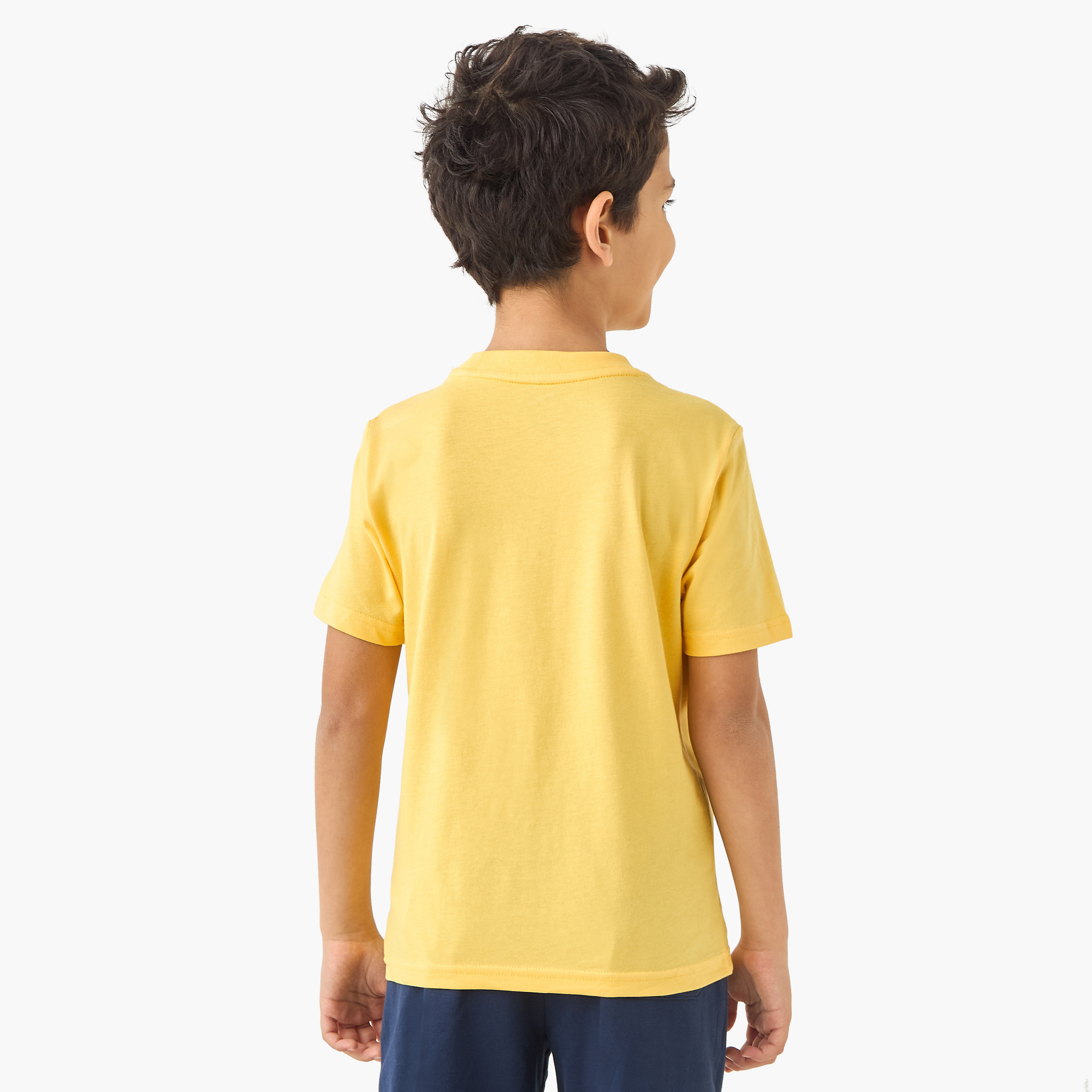 PUMA Graphic Print T-shirt with Short Sleeves-boys-clothing-sportswear-tops-image-3