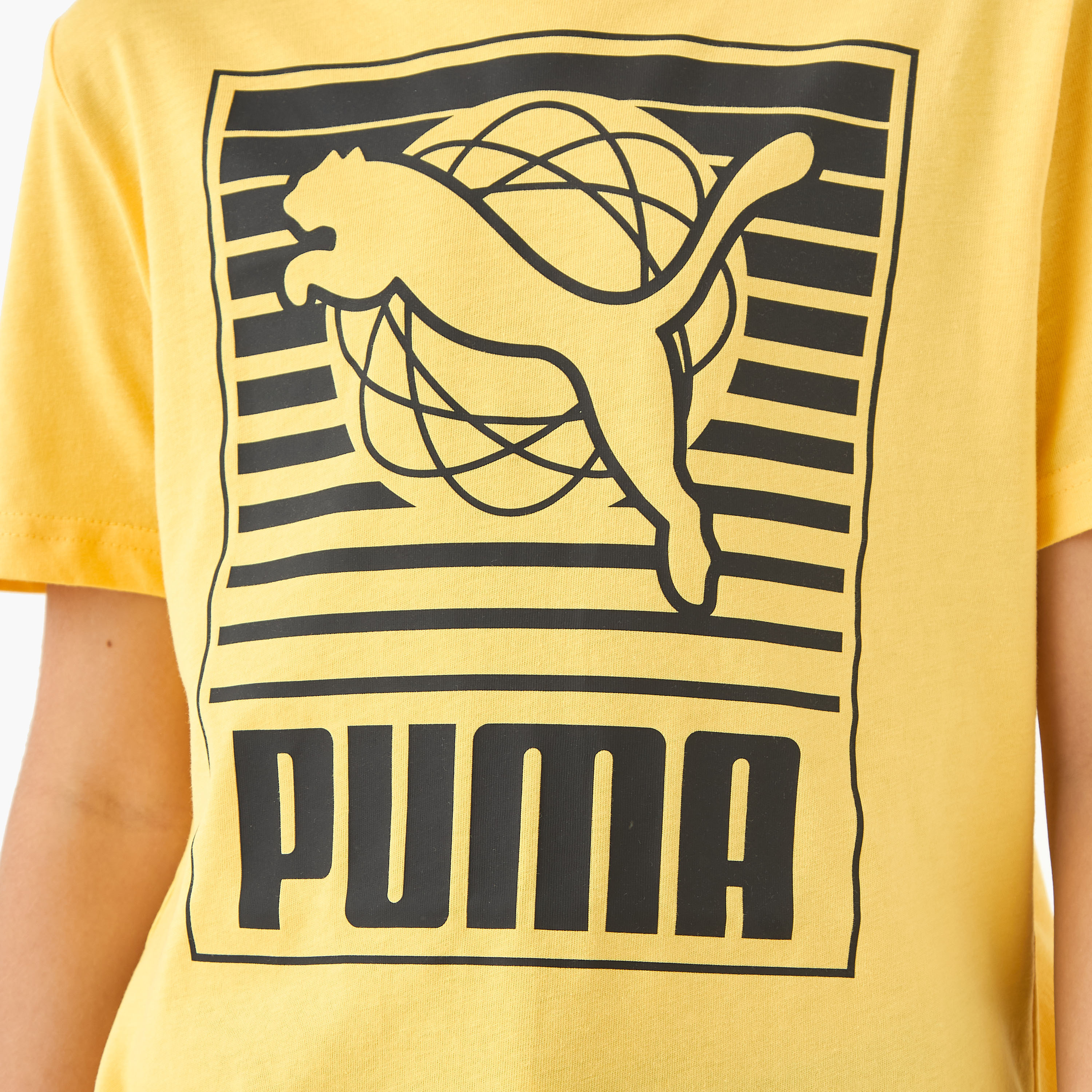 PUMA Graphic Print T-shirt with Short Sleeves-boys-clothing-sportswear-tops-image-5