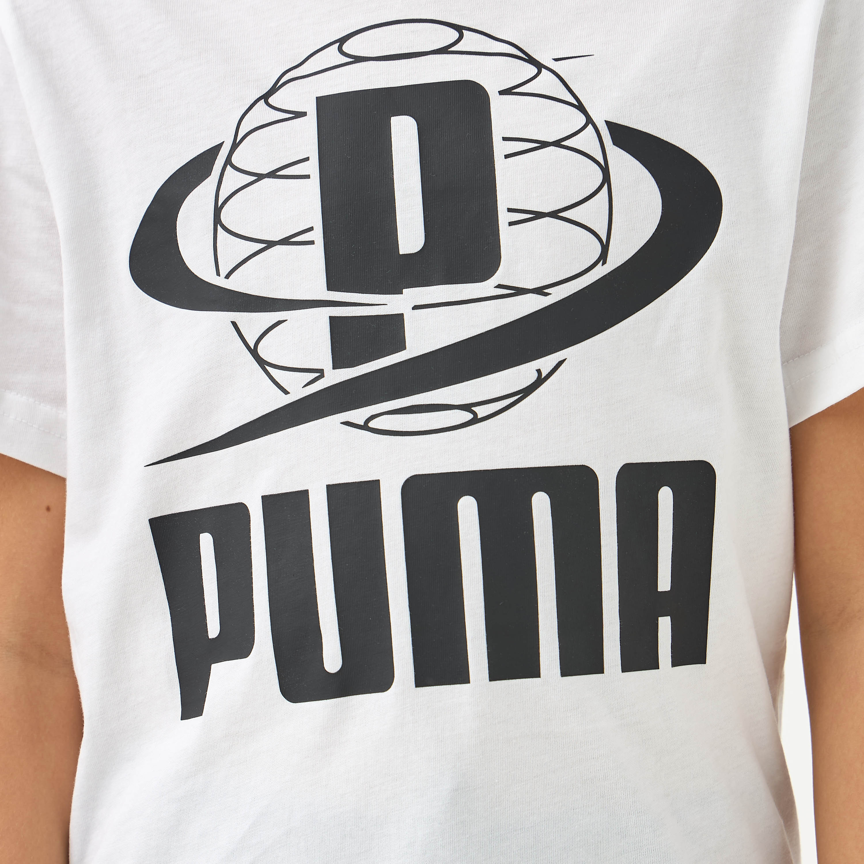 PUMA Logo Print T-shirt with Short Sleeves-boys-clothing-sportswear-tops-image-5