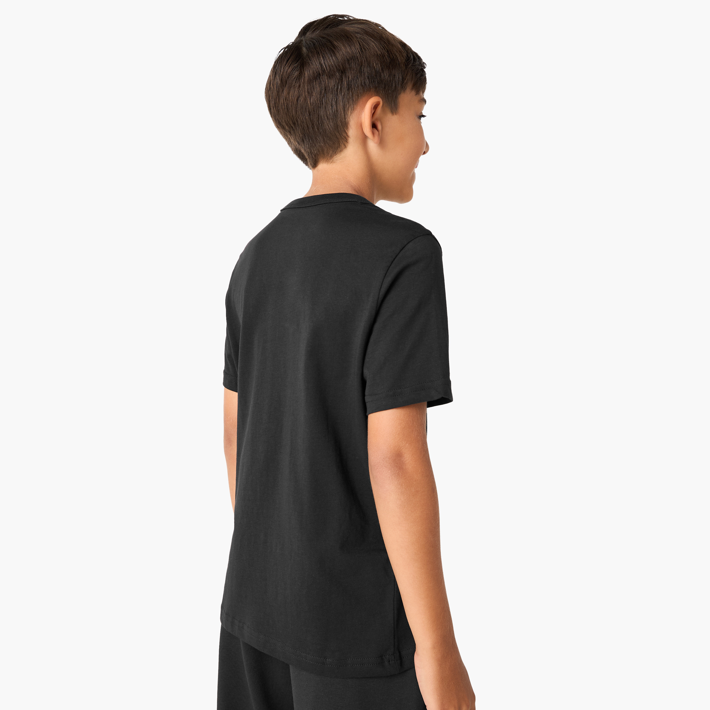 PUMA Logo Print T-shirt with Round Neck and Short Sleeves-boys-clothing-sportswear-tops-image-3