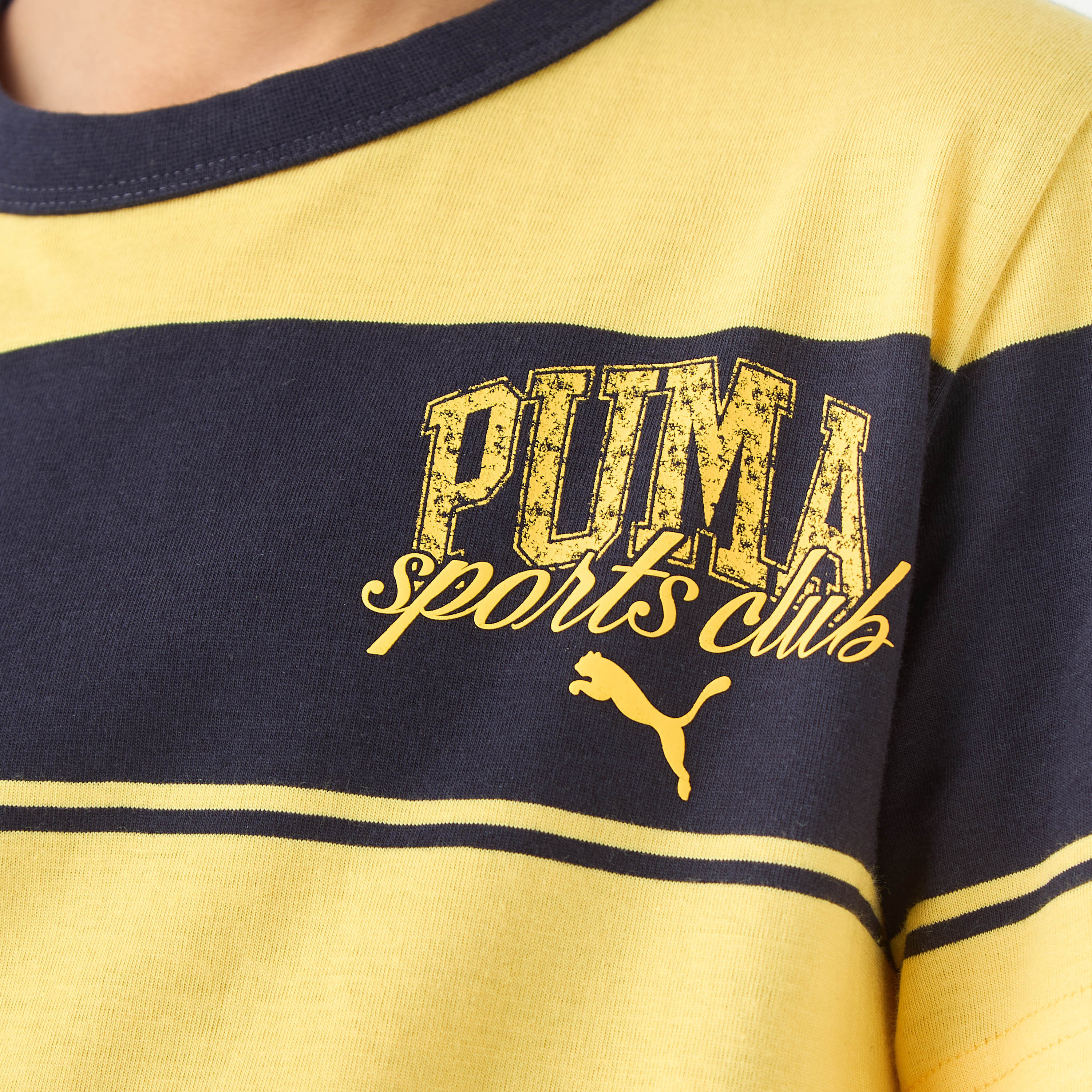 تيشيرت مخطط بأكمام قصيرة من بوما-boys-clothing-sportswear-tops-image-1