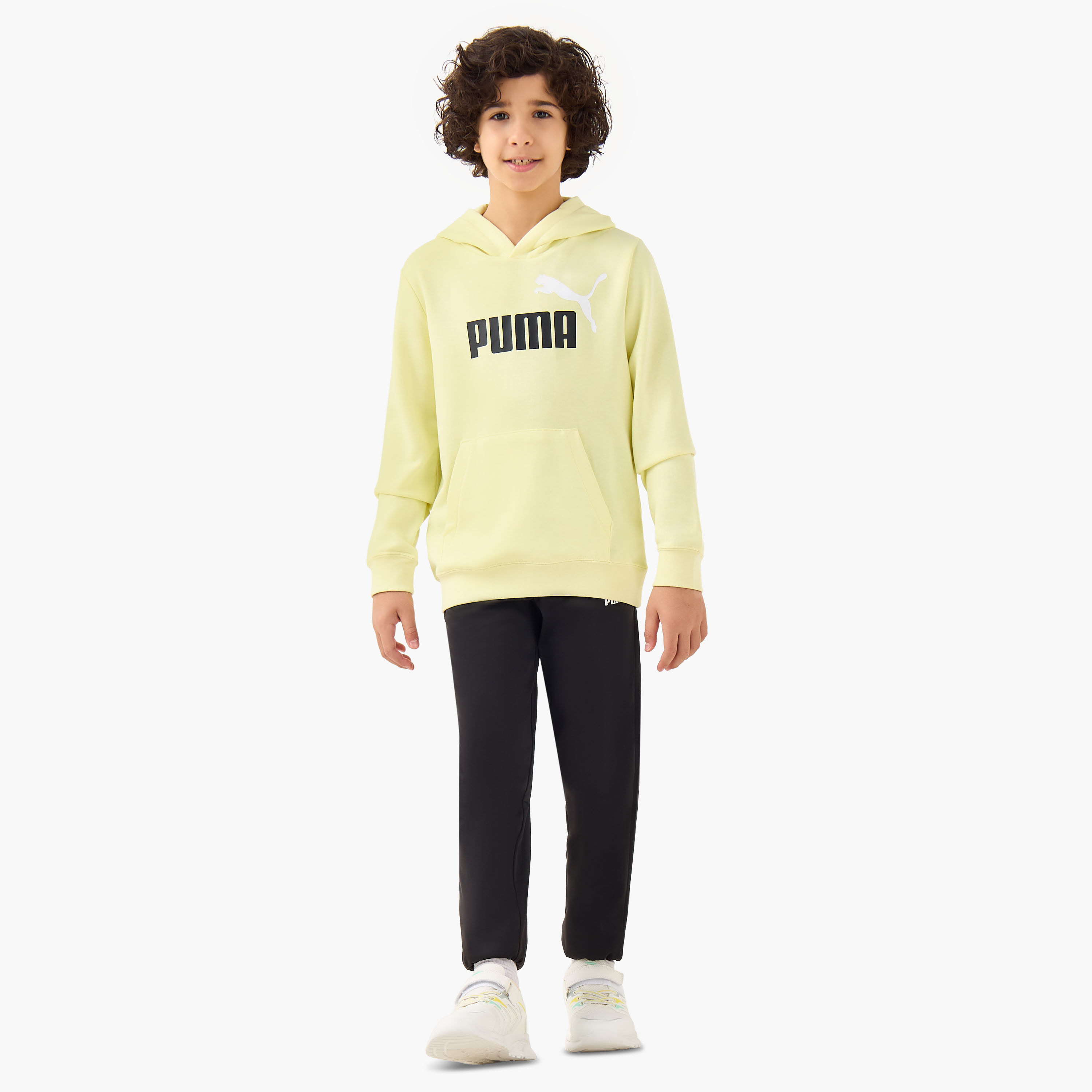 PUMA Logo Print Hooded Sweatshirt with Long Sleeves-boys-clothing-sweatshirts-image-2
