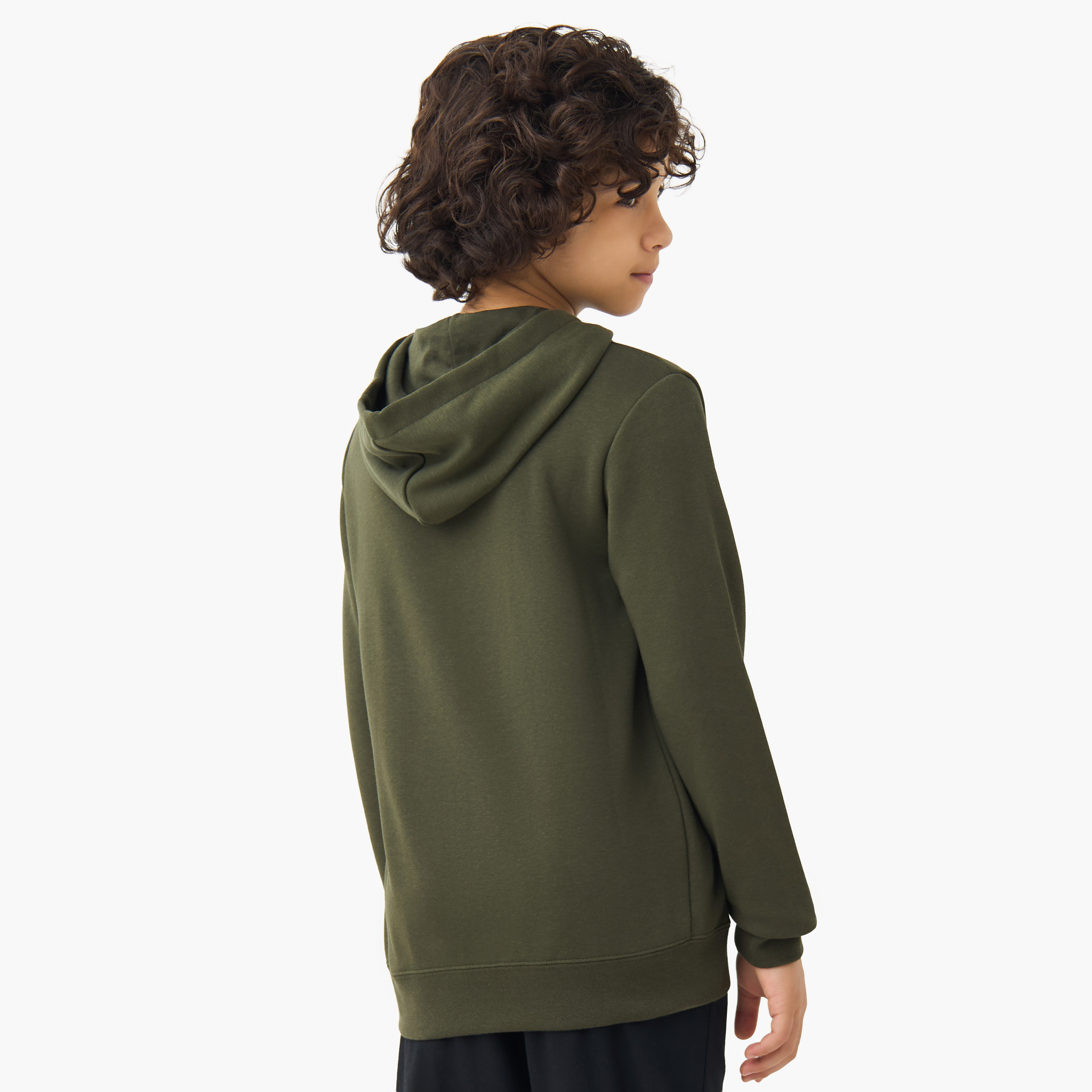 PUMA Boys Hooded Neck Sweatshirt with Kangaroo Pocket - Cotton - Long Sleeves-sports-boys-clothing-tops-image-3