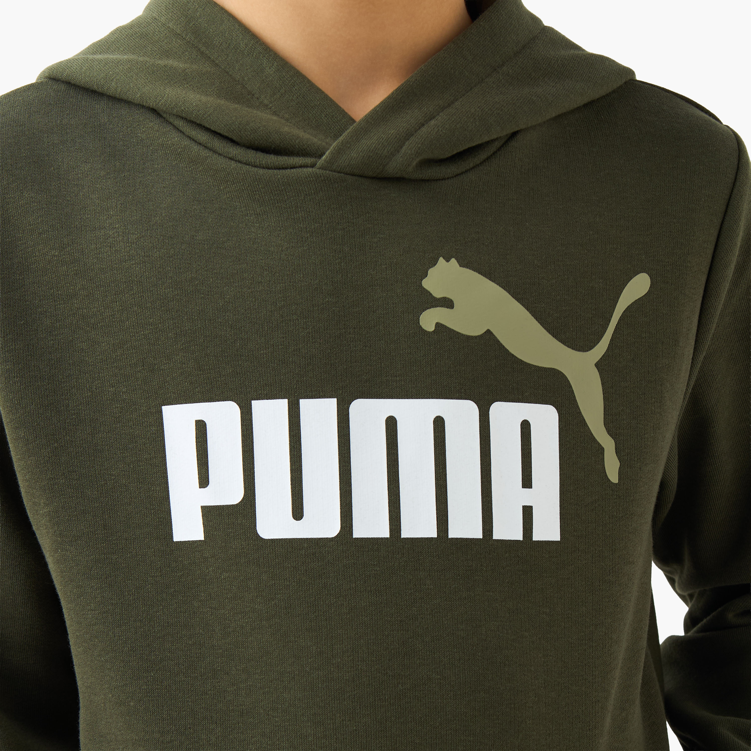 PUMA Boys Hooded Neck Sweatshirt with Kangaroo Pocket - Cotton - Long Sleeves-sports-boys-clothing-tops-image-5