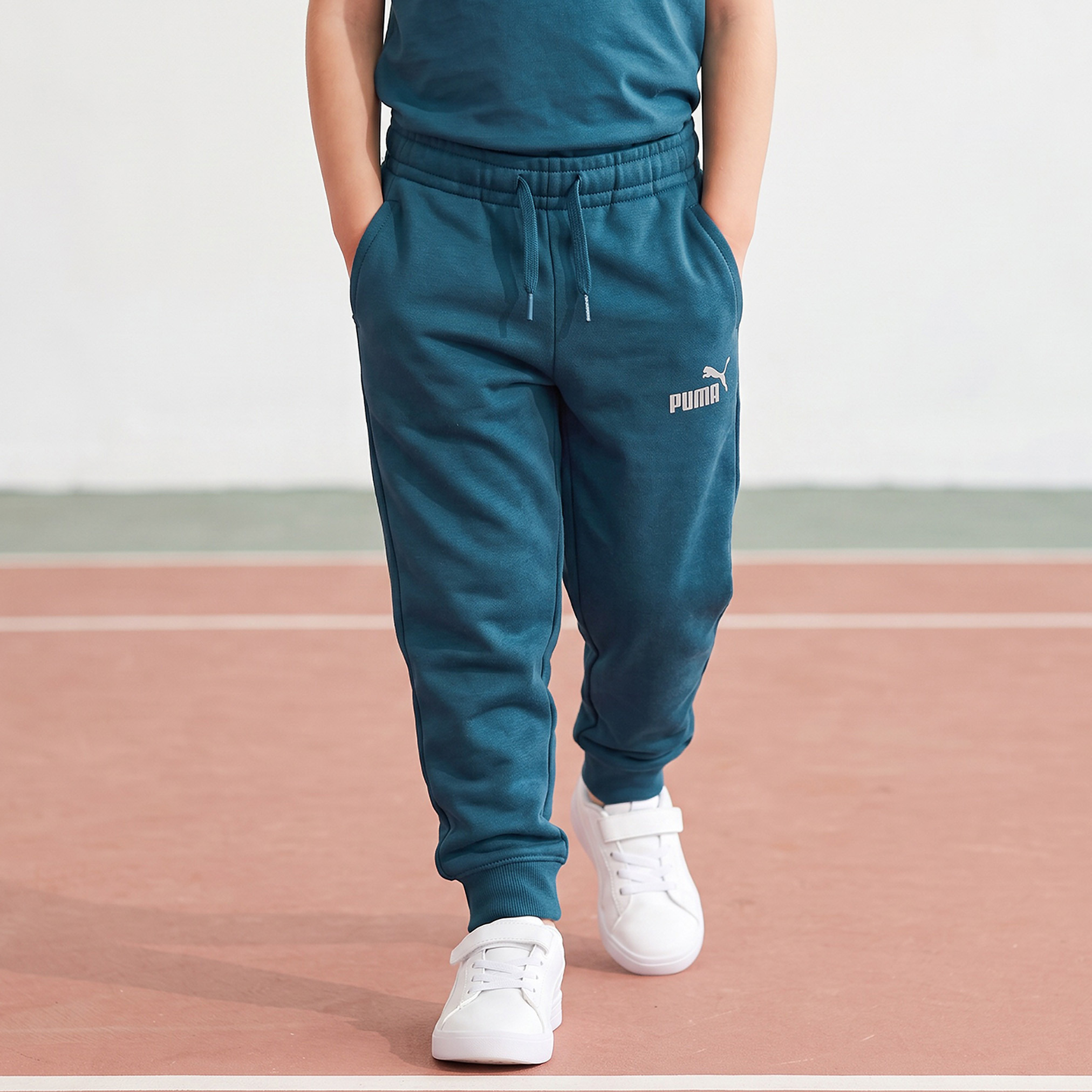 بنطلون رياضي بجيوب وخصر برباط من بوما-boys-clothing-bottoms-joggersandtrackpants-image-1