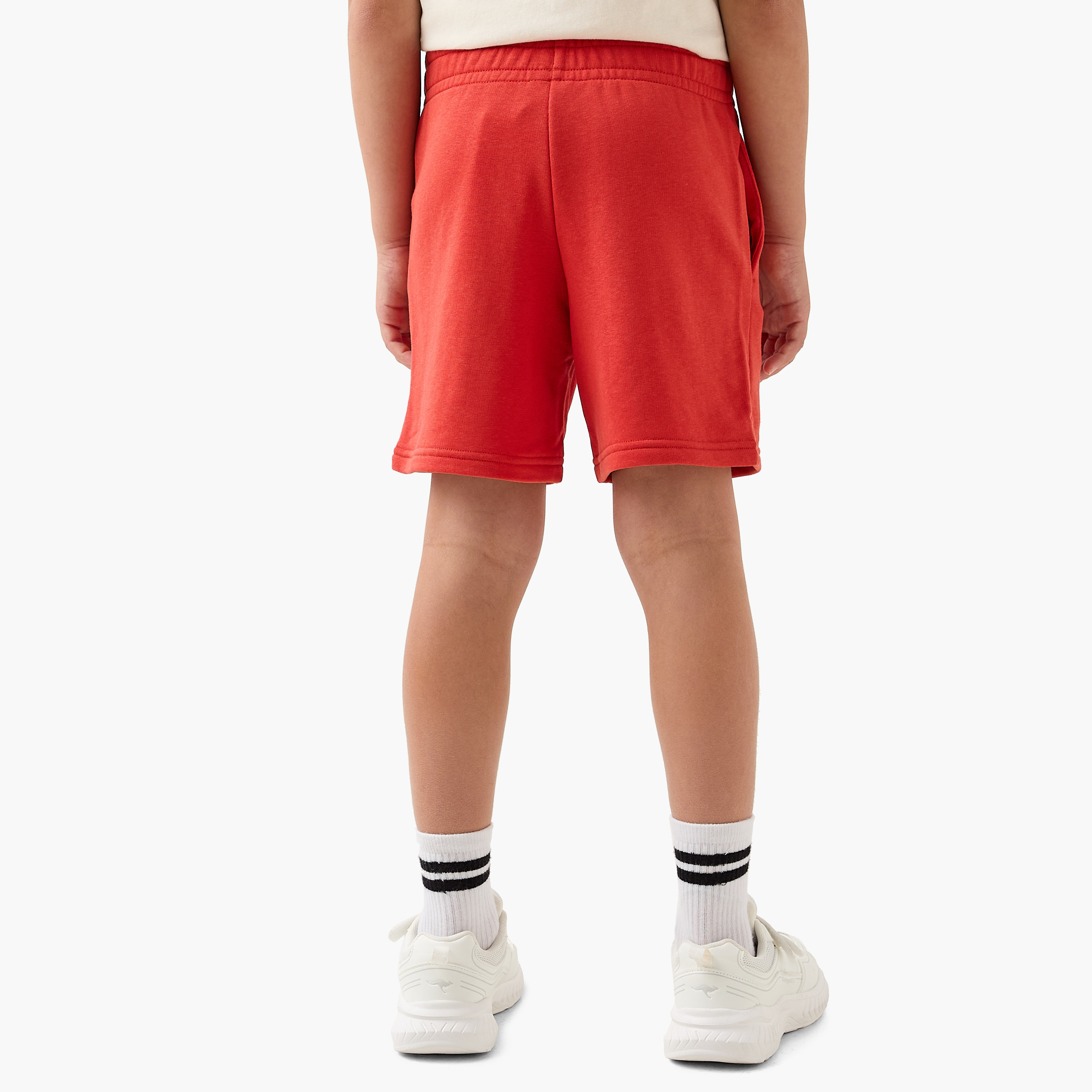 PUMA Logo Detail Shorts with Elasticated Waistband and Pockets-sports-boys-clothing-bottoms-shorts-image-3