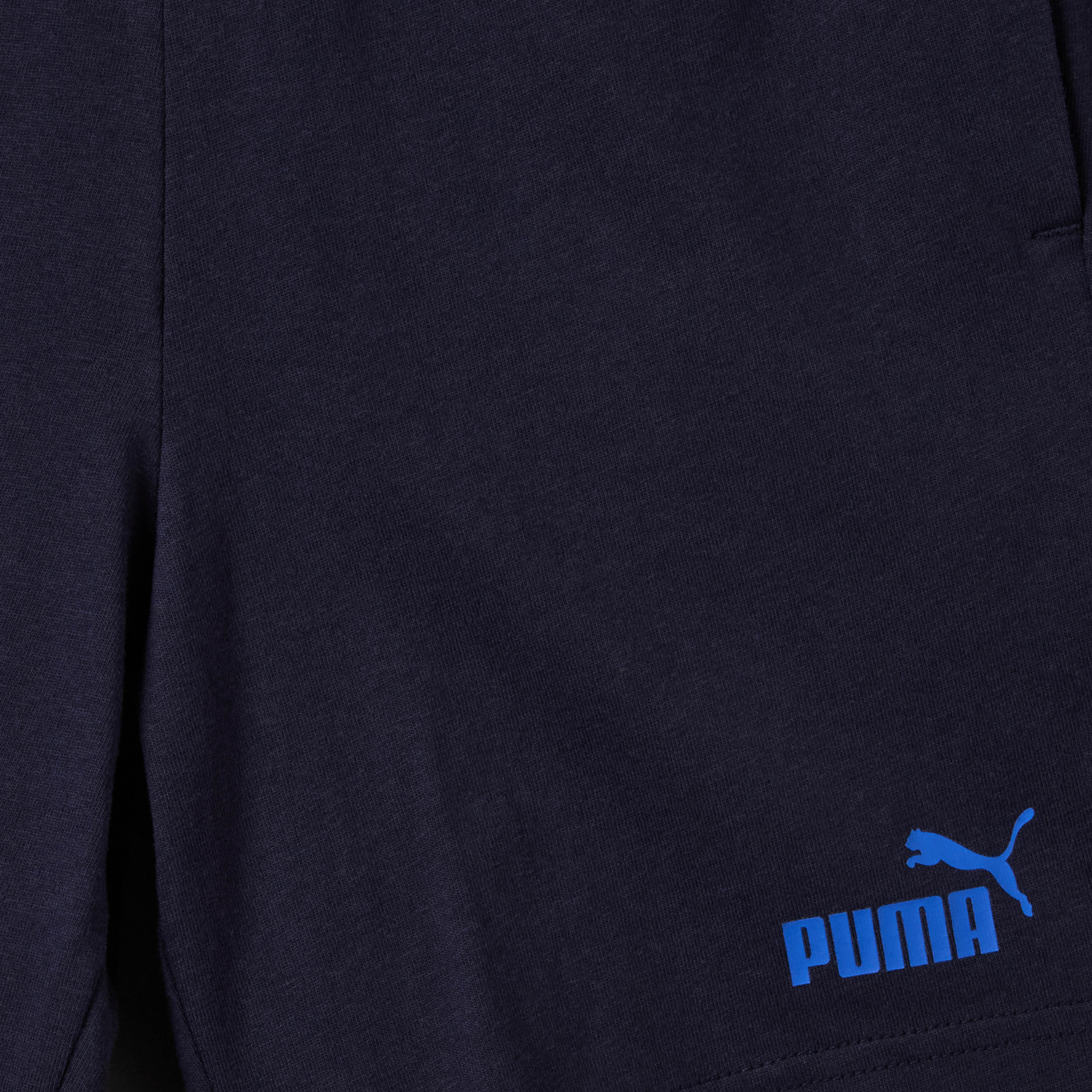 PUMA Crew Neck Short Sleeves T-shirt and Shorts Set with Logo Print-boys-clothing-sportswear-sets-image-5