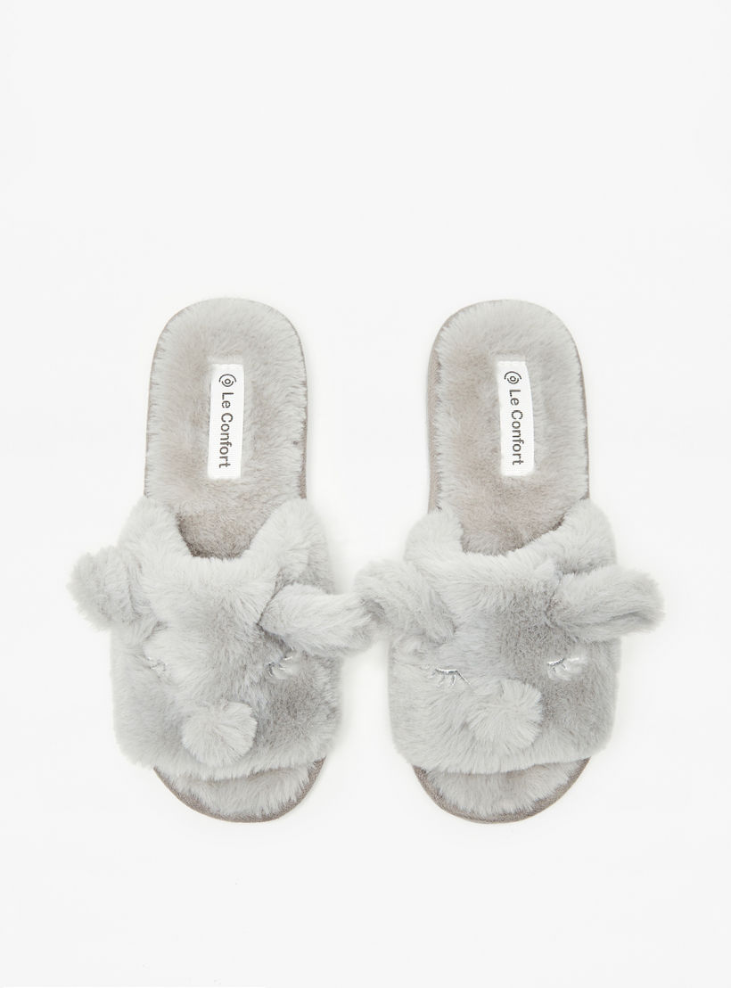 شبشب غرفة نوم بزينة أذن من لو كونفورت-women-shoes-bedroomslippers-image-1