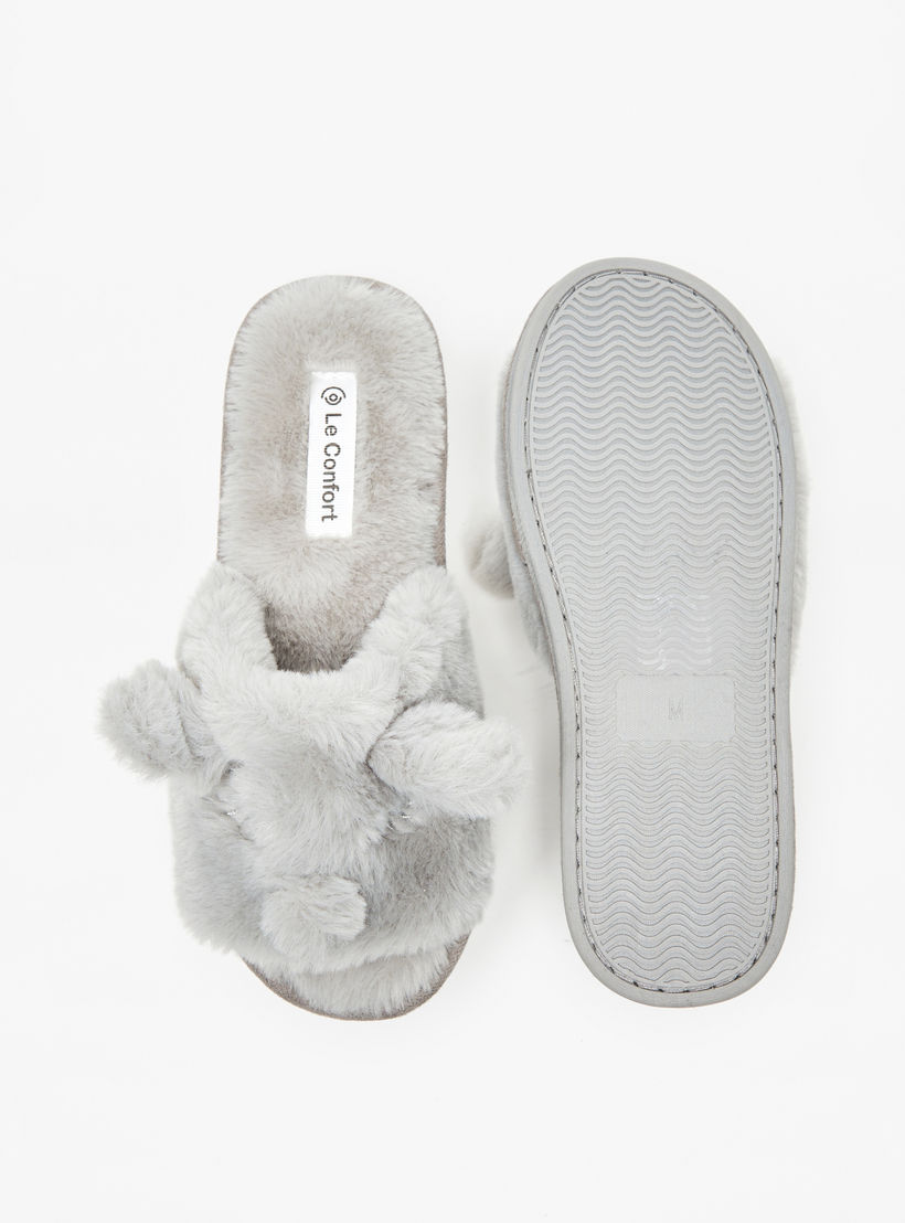 شبشب غرفة نوم بزينة أذن من لو كونفورت-women-shoes-bedroomslippers-image-5