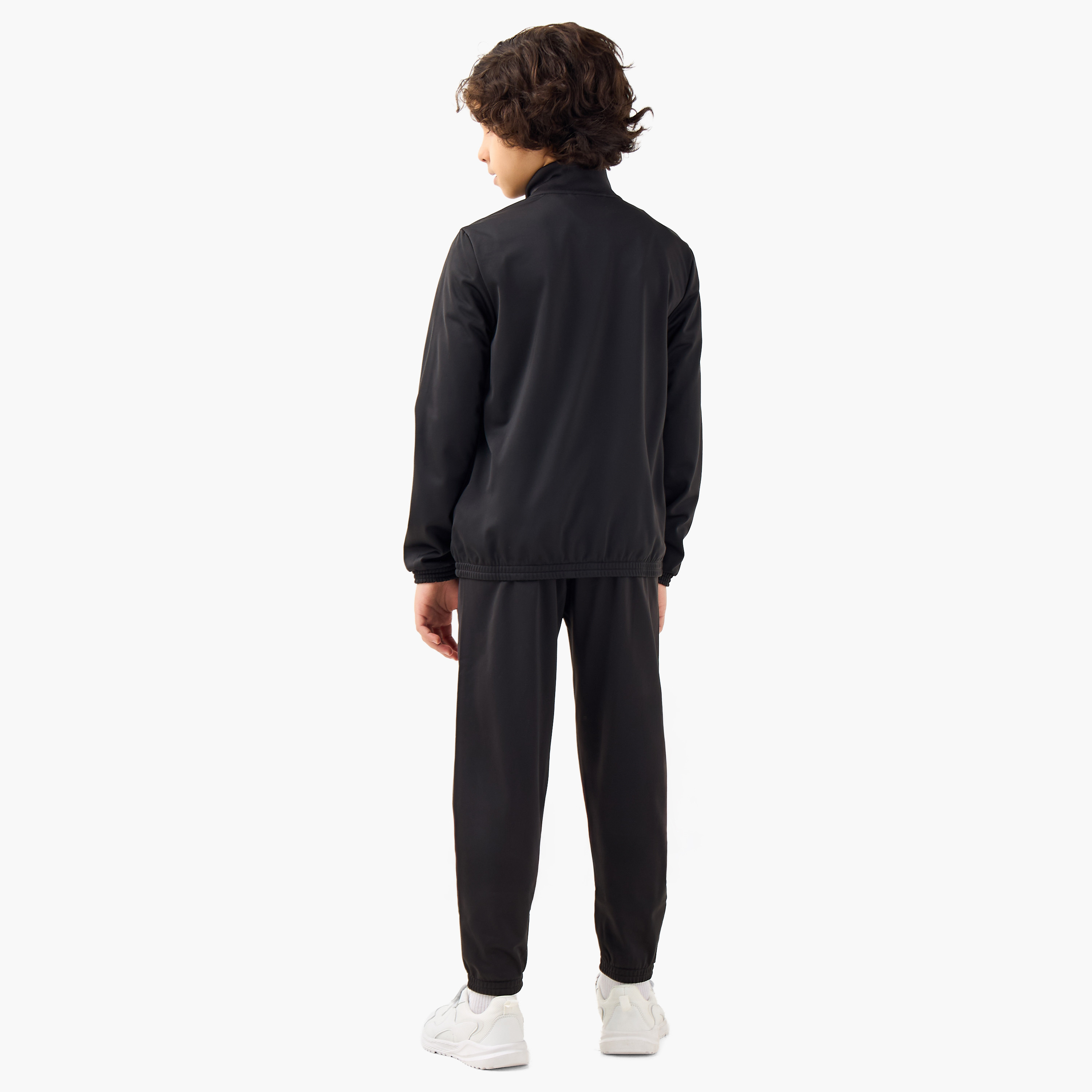 طقم جاكيت وبنطلون رياضي وطبعات شعار - قطن ناعم - بأكمام طويلة وياقة عالية للأولاد من بوما-boys-clothing-setsandcoords-image-5