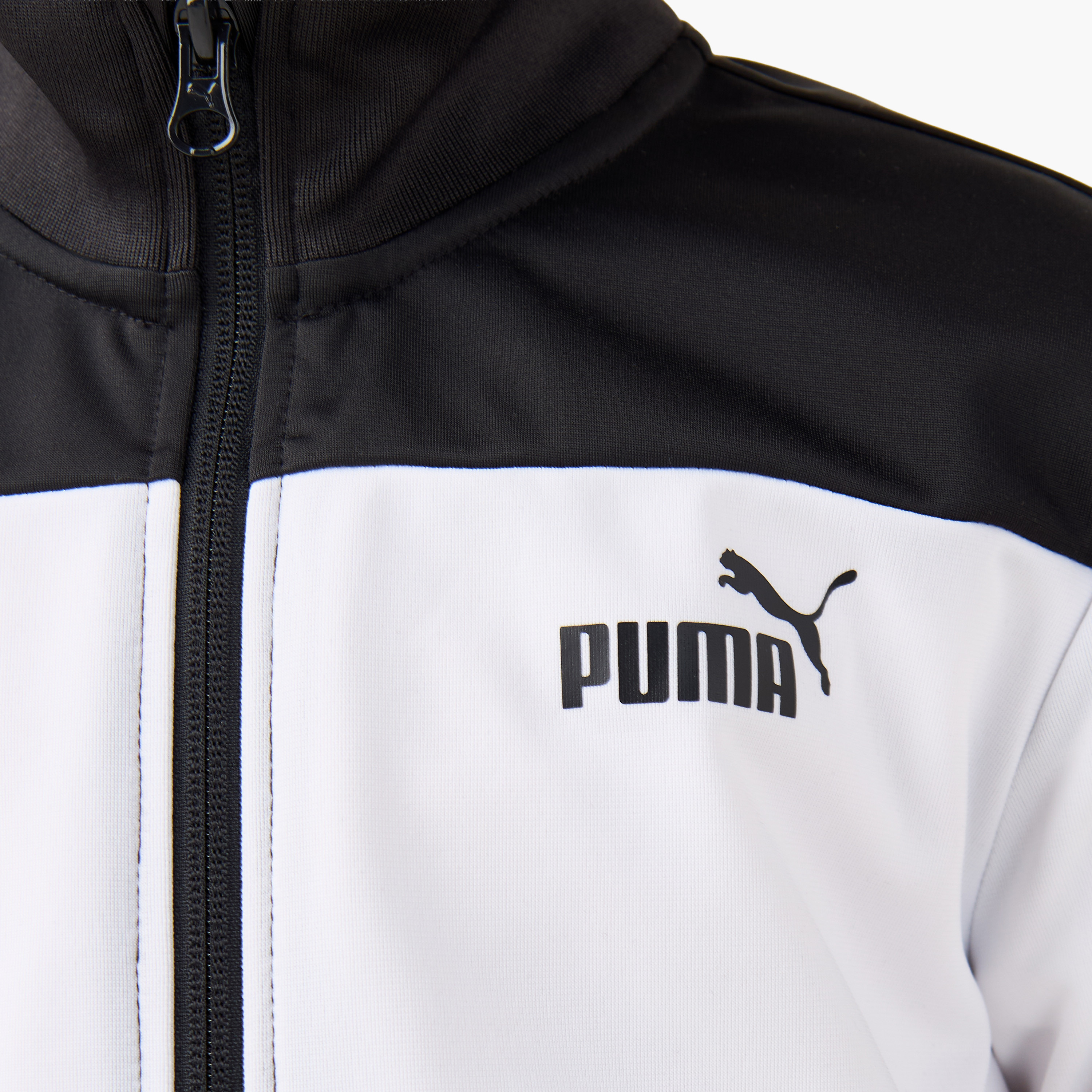 طقم جاكيت وبنطلون رياضي وطبعات شعار - قطن ناعم - بأكمام طويلة وياقة عالية للأولاد من بوما-boys-clothing-setsandcoords-image-2