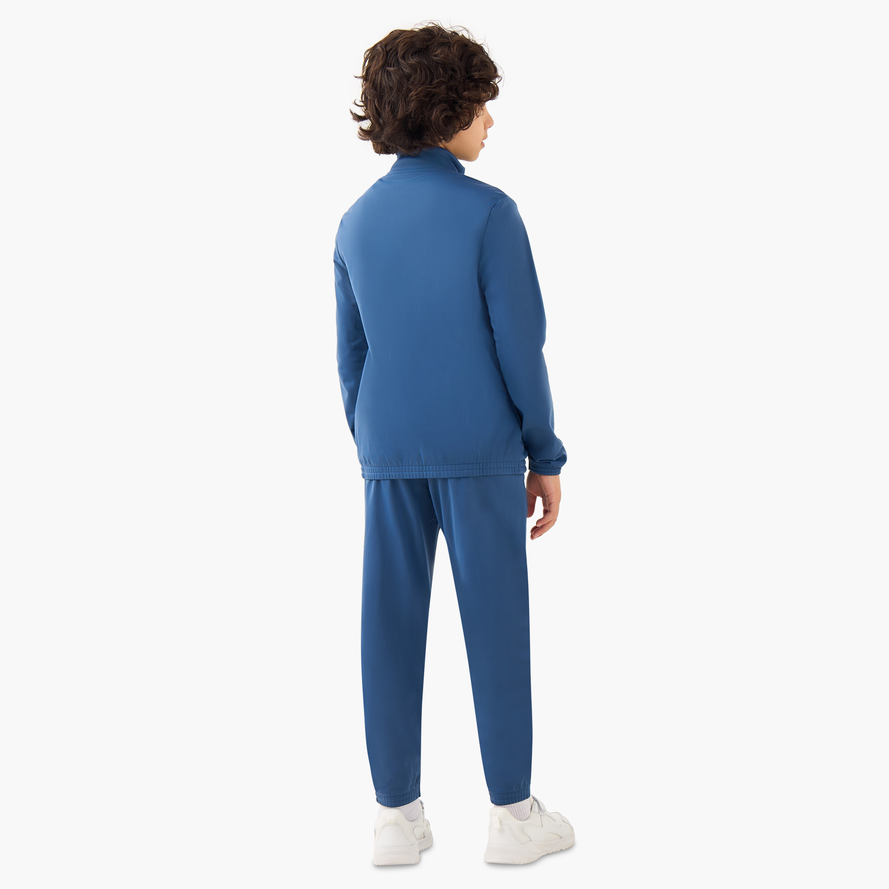 PUMA Boys Jacket and Joggers Set wth Colourblock Detail - Cotton - Long Sleeves - High Neck-boys-clothing-sportswear-sets-image-4