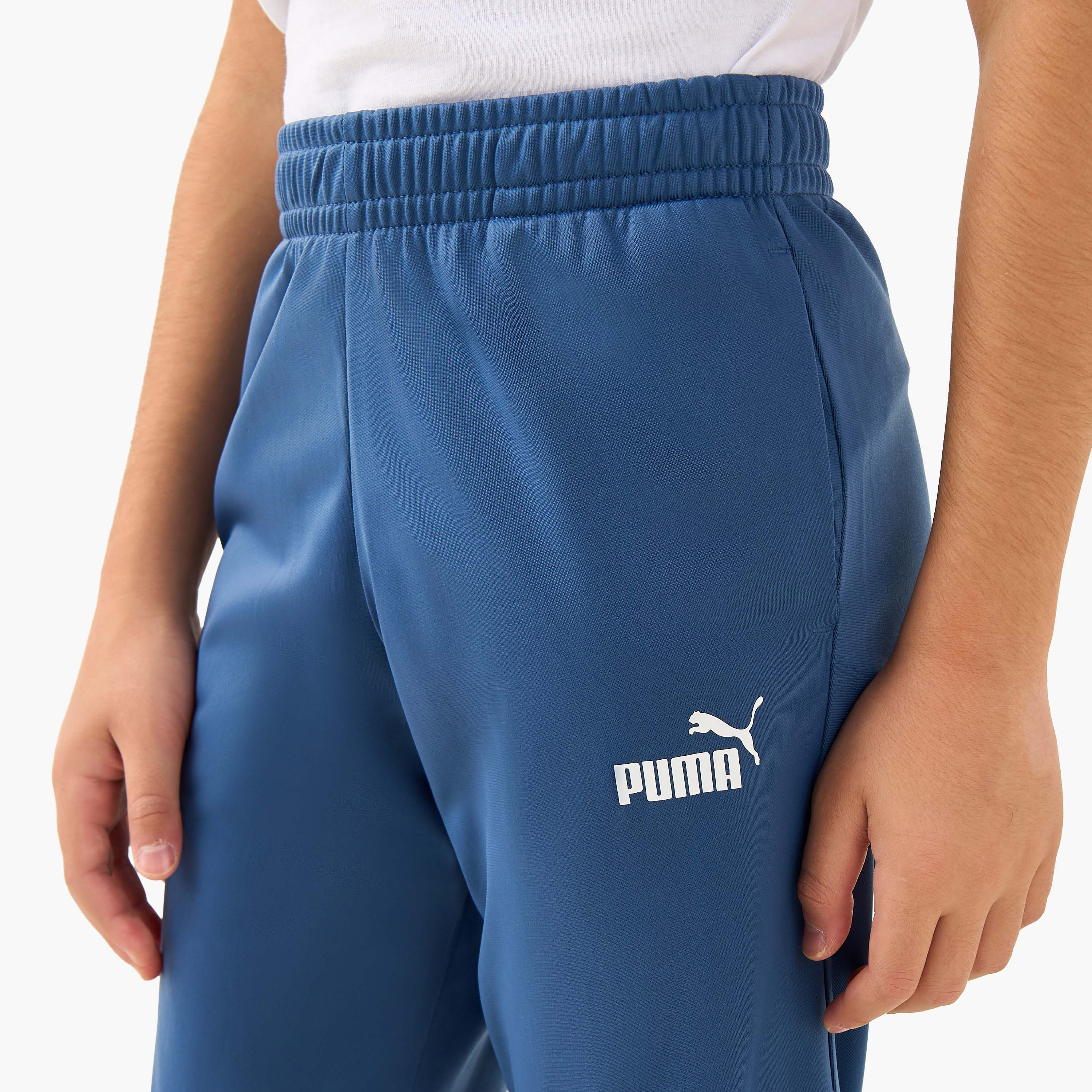 PUMA Boys Jacket and Joggers Set wth Colourblock Detail - Cotton - Long Sleeves - High Neck-boys-clothing-sportswear-sets-image-6