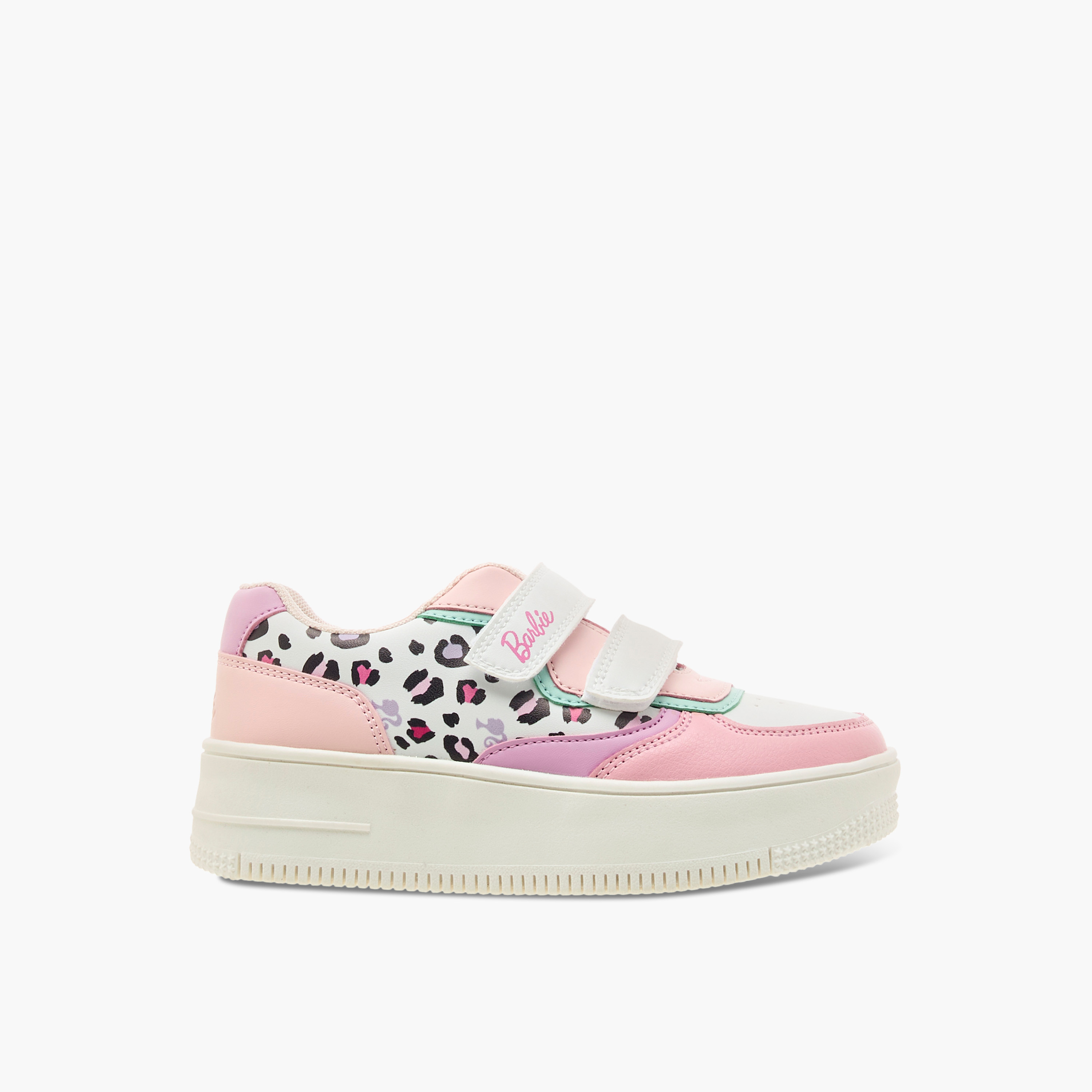 حذاء سنيكرز بقوالب ملونة وشريط إغلاق لاصق من باربي-girls-shoes-sneakers-image-3