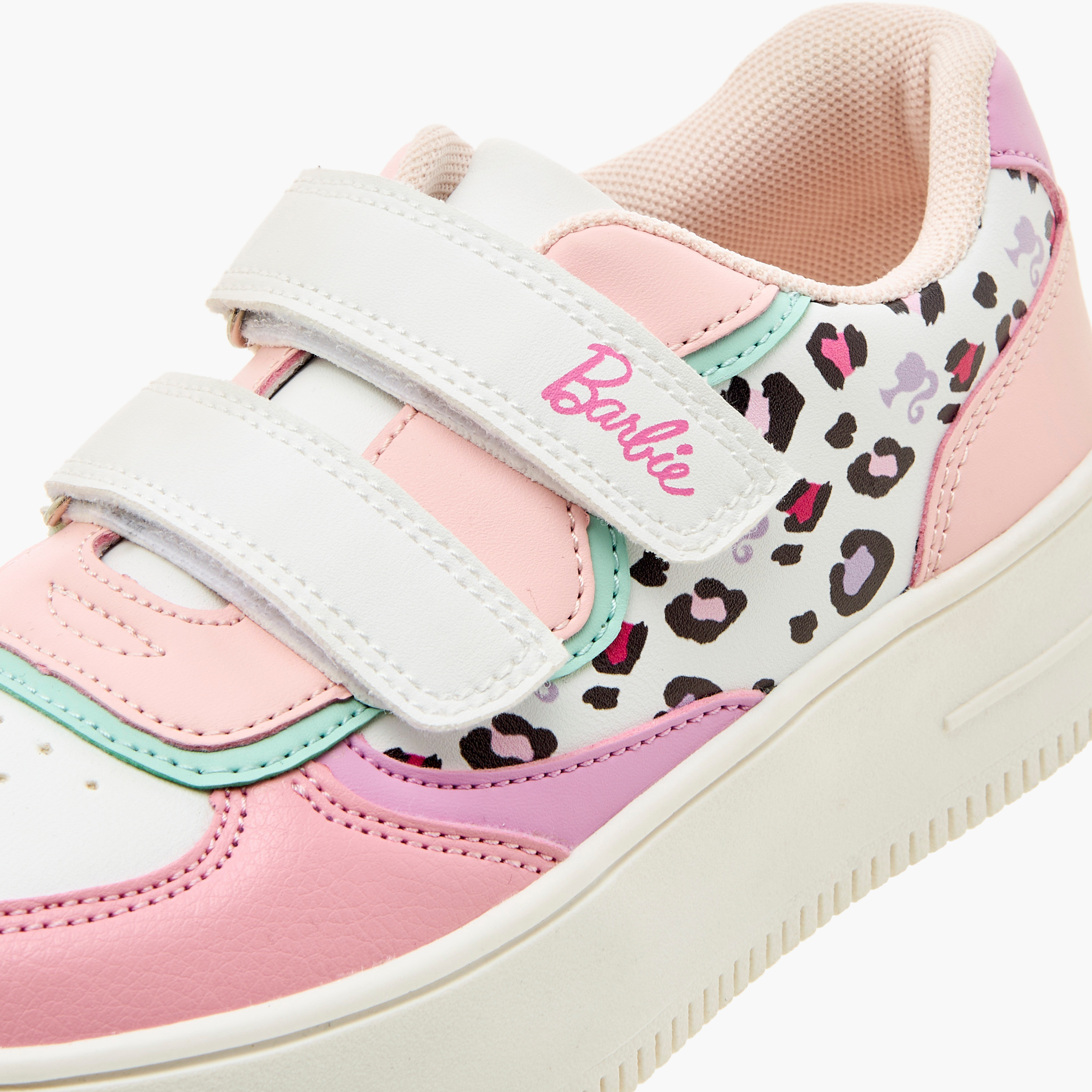 حذاء سنيكرز بقوالب ملونة وشريط إغلاق لاصق من باربي-girls-shoes-sneakers-image-4