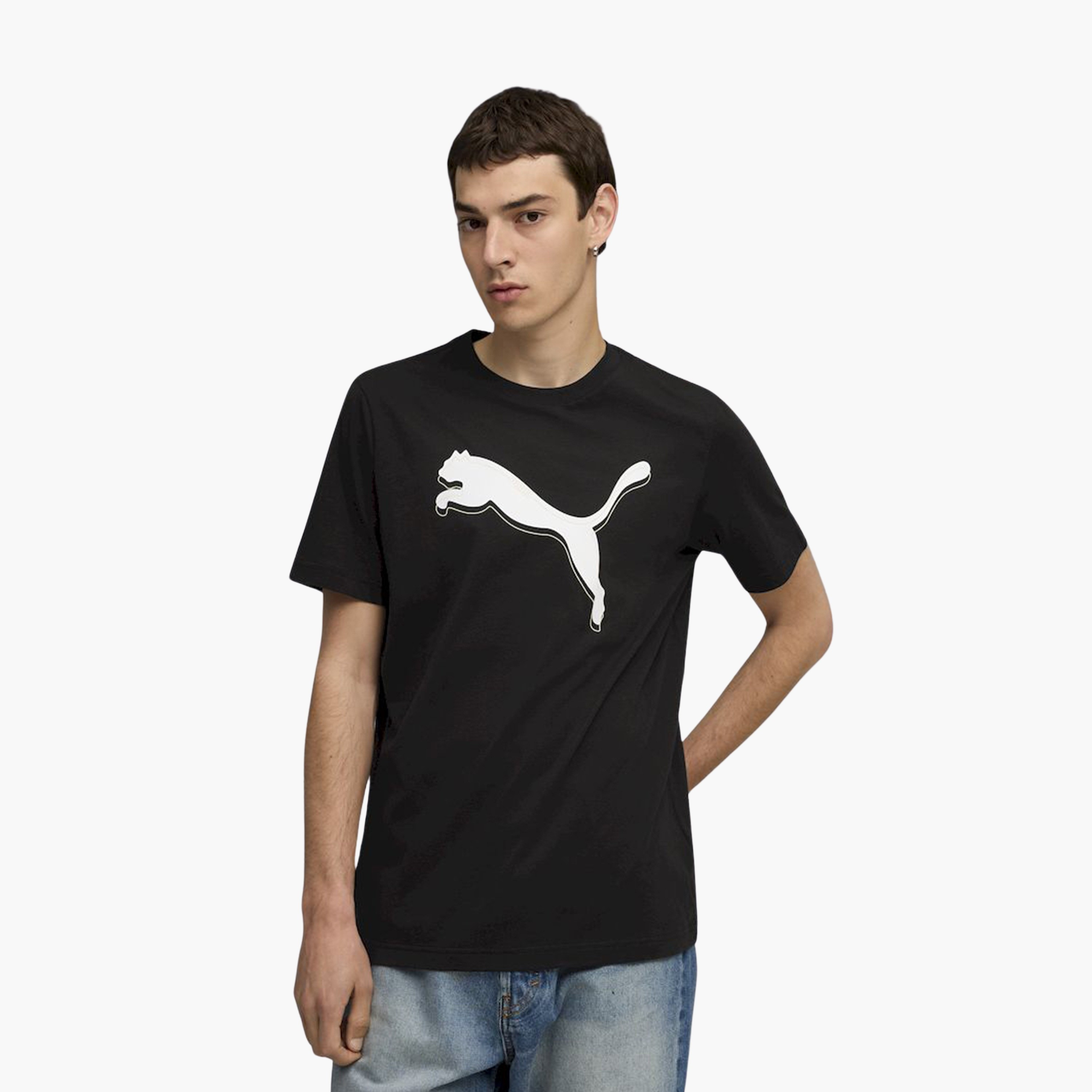 بوما- تيشيرت رجالي بشعار قطة جرافيكي 688030 | OE-men-clothing-sportswearandactivewear-tshirtsandpolos-image-1