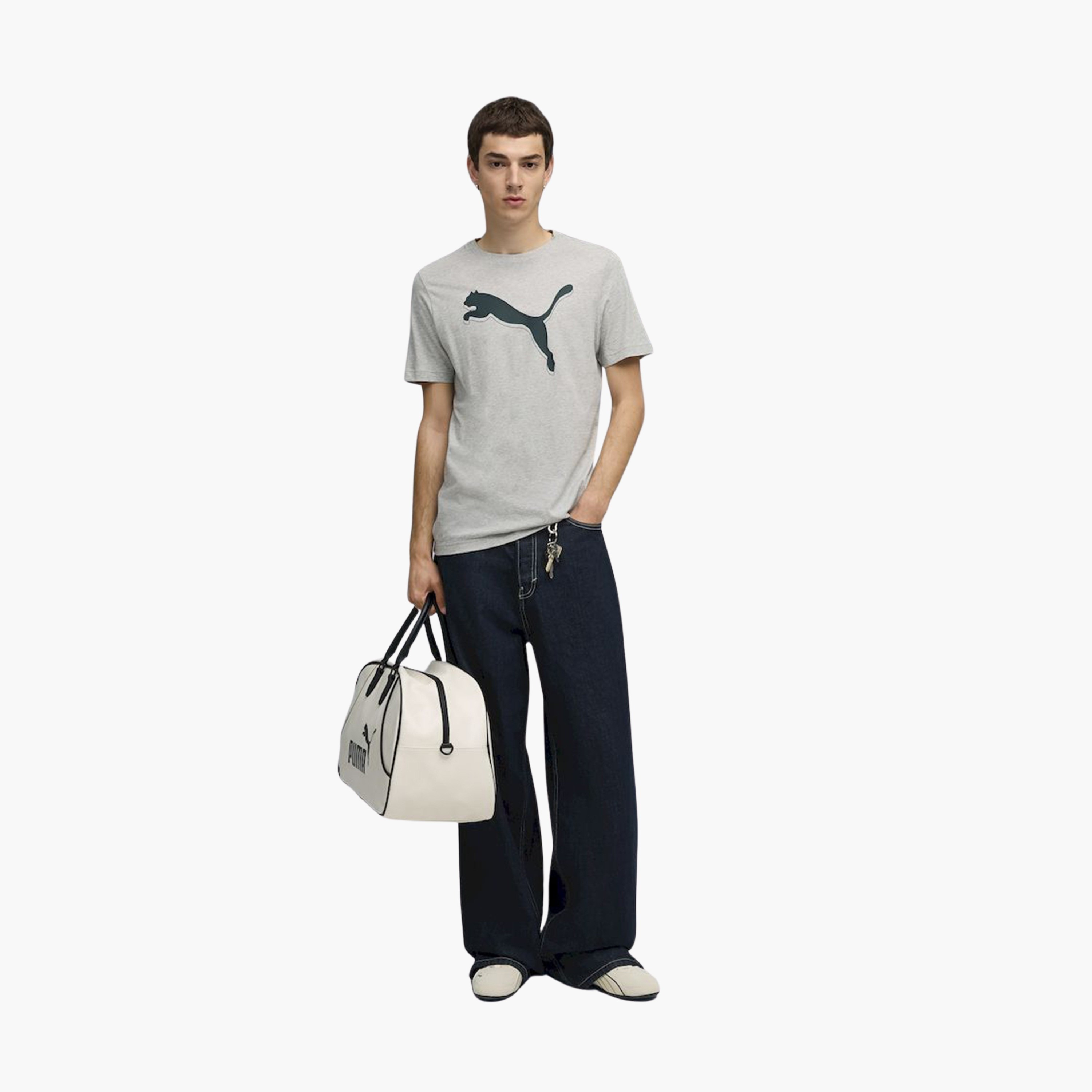 Puma Men's Graphic Cat Logo Tee 688030 | OE-men-clothing-sportswearandactivewear-tshirtsandpolos-image-2
