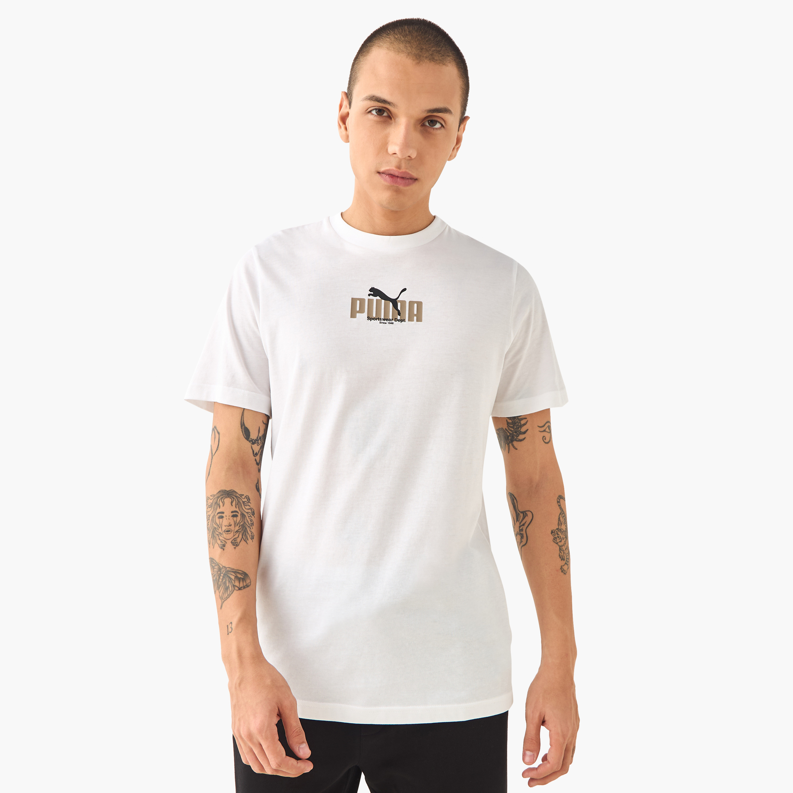 Puma Men's Graphic Wording Tee 688032 | OE-men-clothing-sportswearandactivewear-tshirtsandpolos-image-1