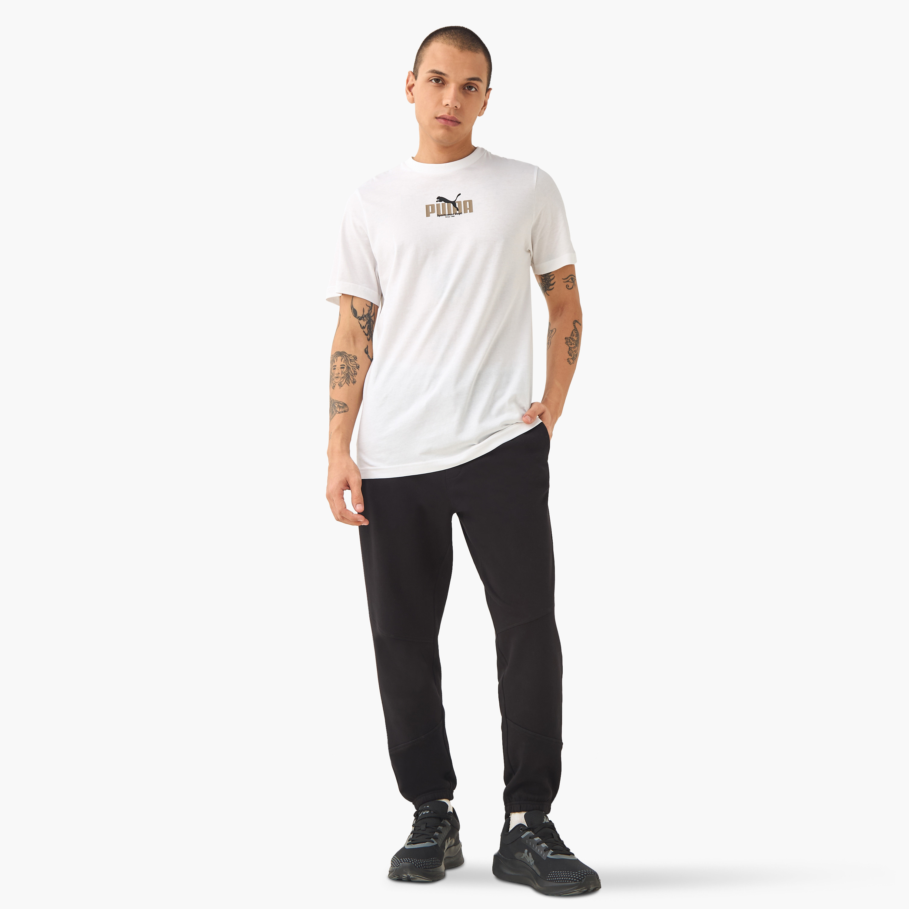 Puma Men's Graphic Wording Tee 688032 | OE-men-clothing-sportswearandactivewear-tshirtsandpolos-image-2