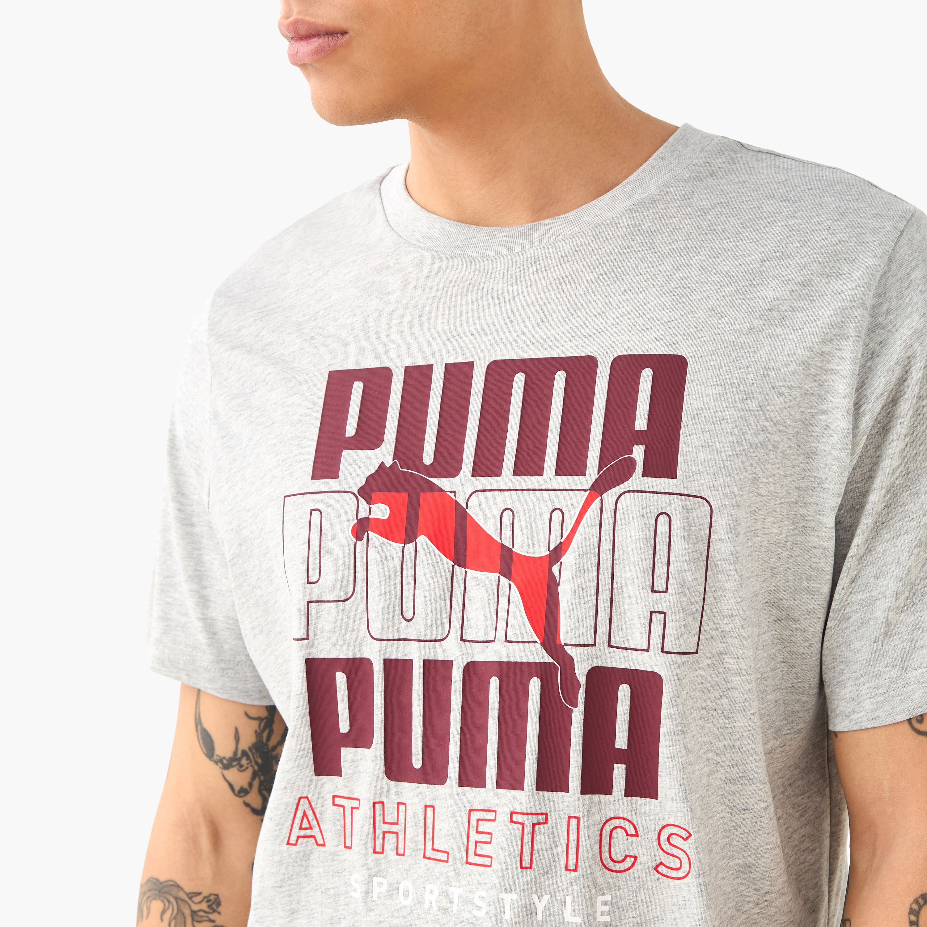 Puma Men's Graphic Stacked Tee 688038 | OE-men-clothing-sportswearandactivewear-tshirtsandpolos-image-4