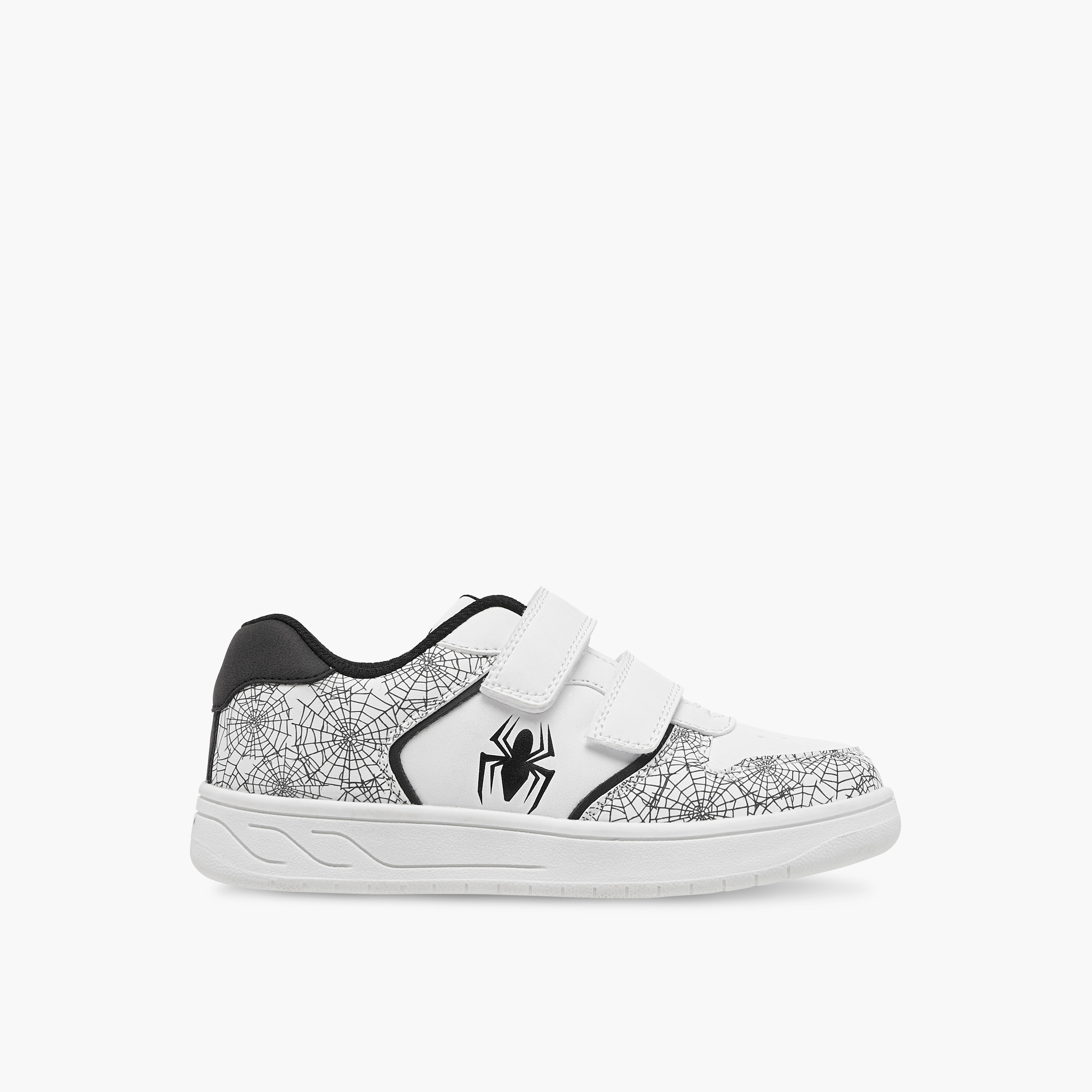 Marvel Spider-Man Print Sneakers with Hook and Loop Closure-boys-shoes-sneakers-image-3