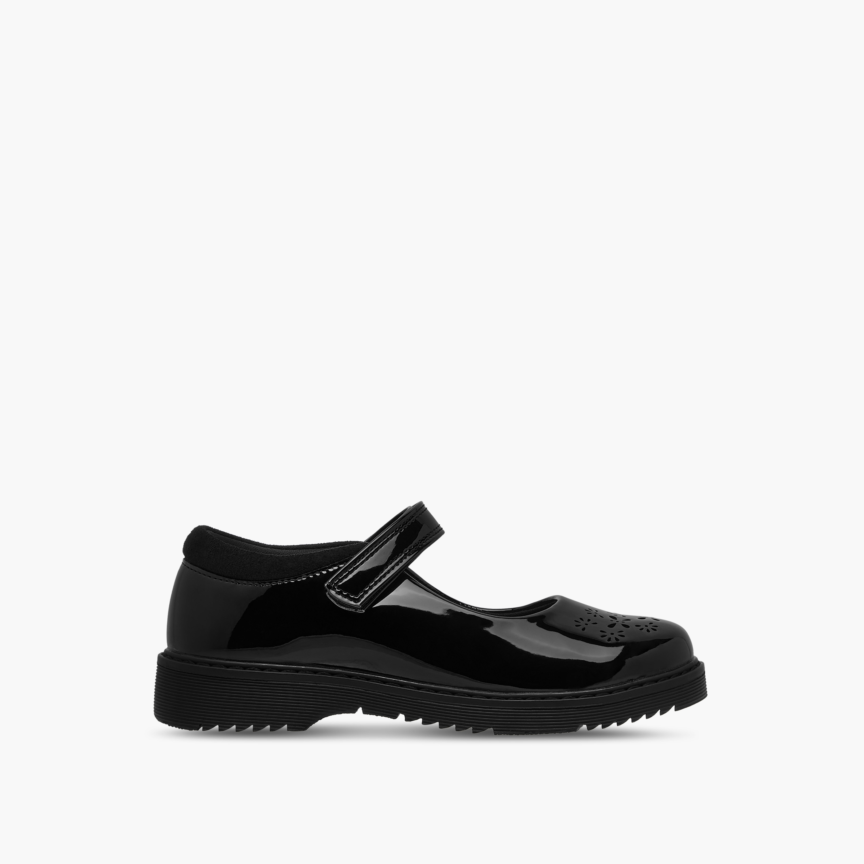 Juniors Cut Out Detail Mary Jane School Shoes with Hook and Loop Closure-girls-shoes-schoolshoes-image-3