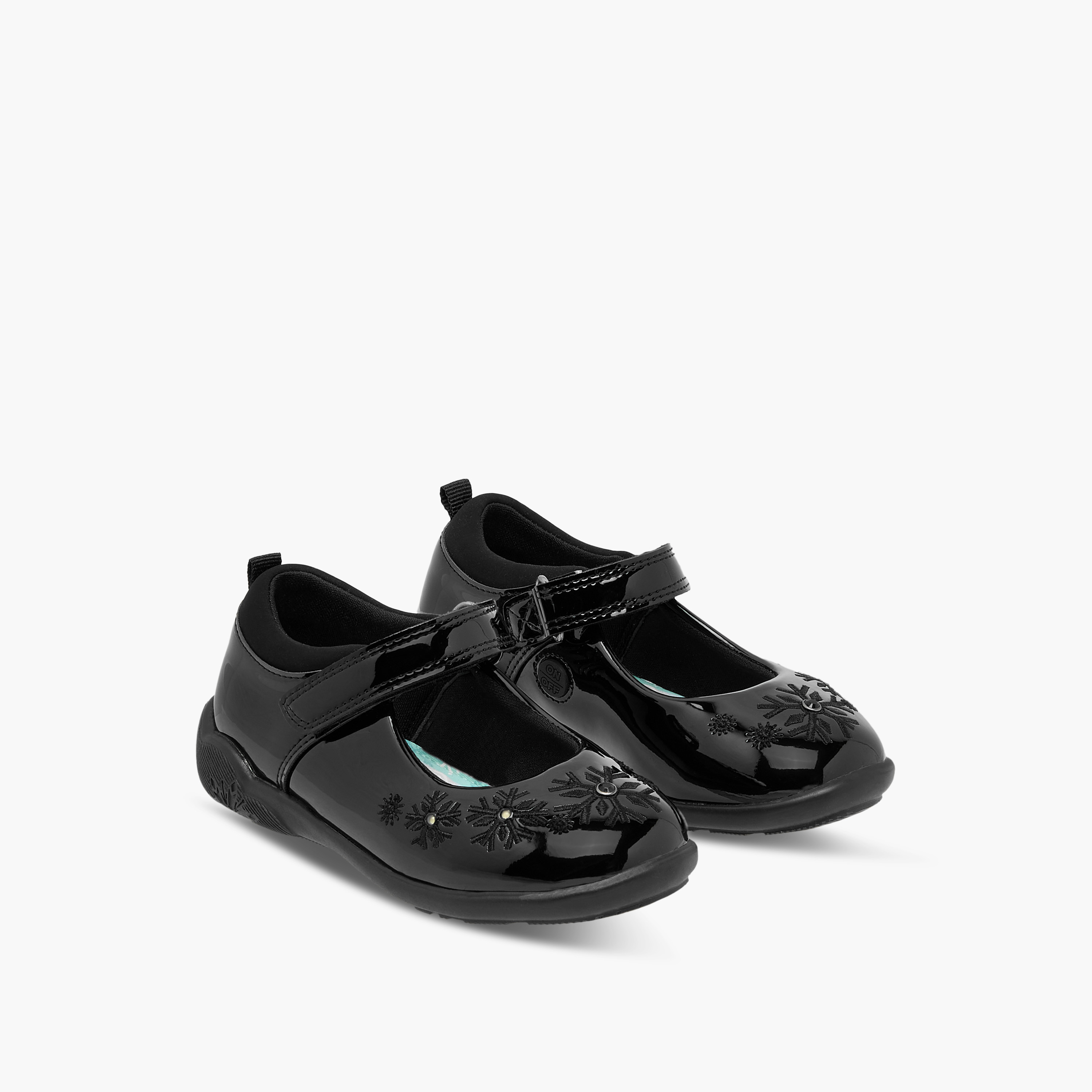 Disney Embroidered Mary Jane School Shoes with Hook and Loop Closure-girls-shoes-schoolshoes-image-1