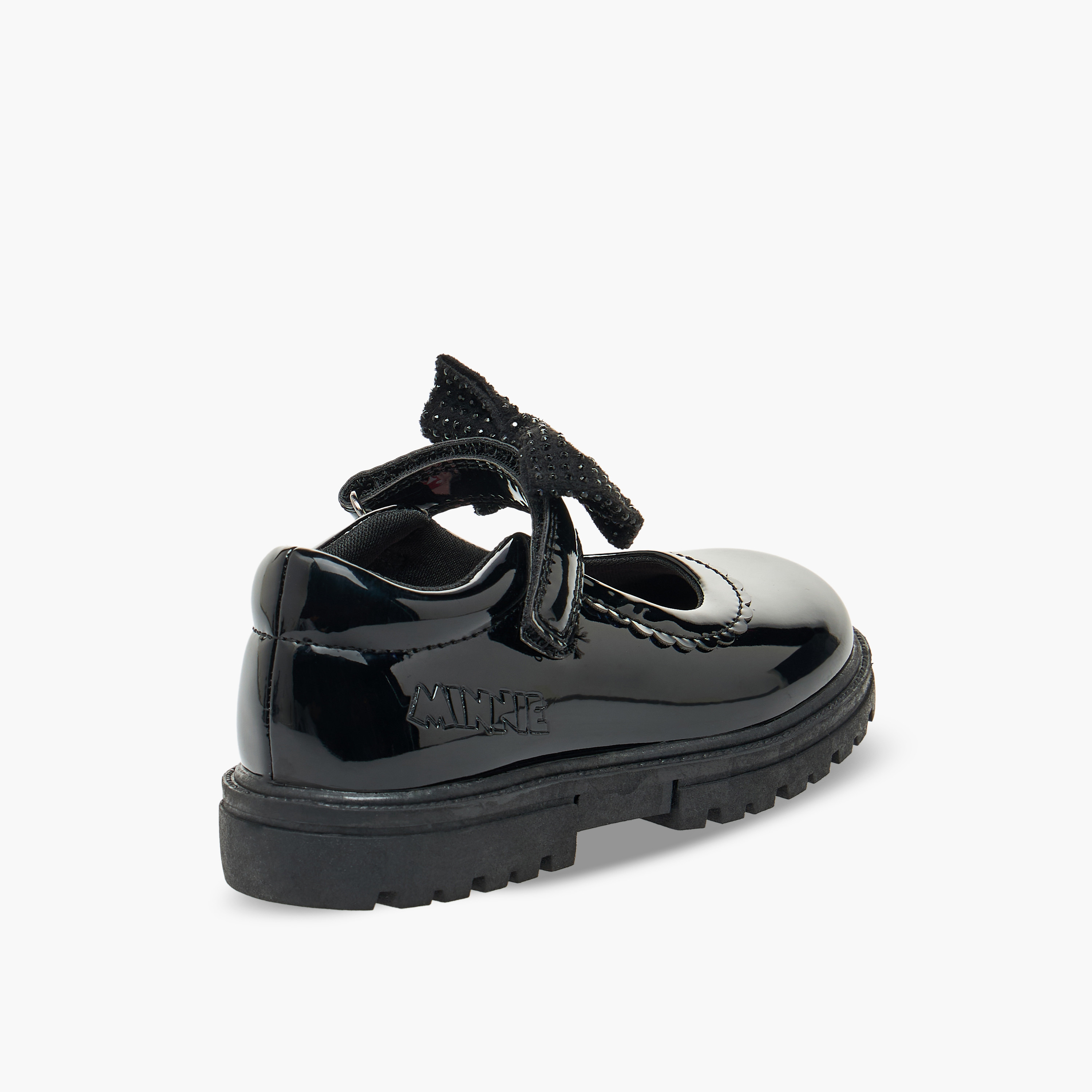 Disney Girls Bow Accent Hook & Loop School Shoes-girls-shoes-schoolshoes-image-6