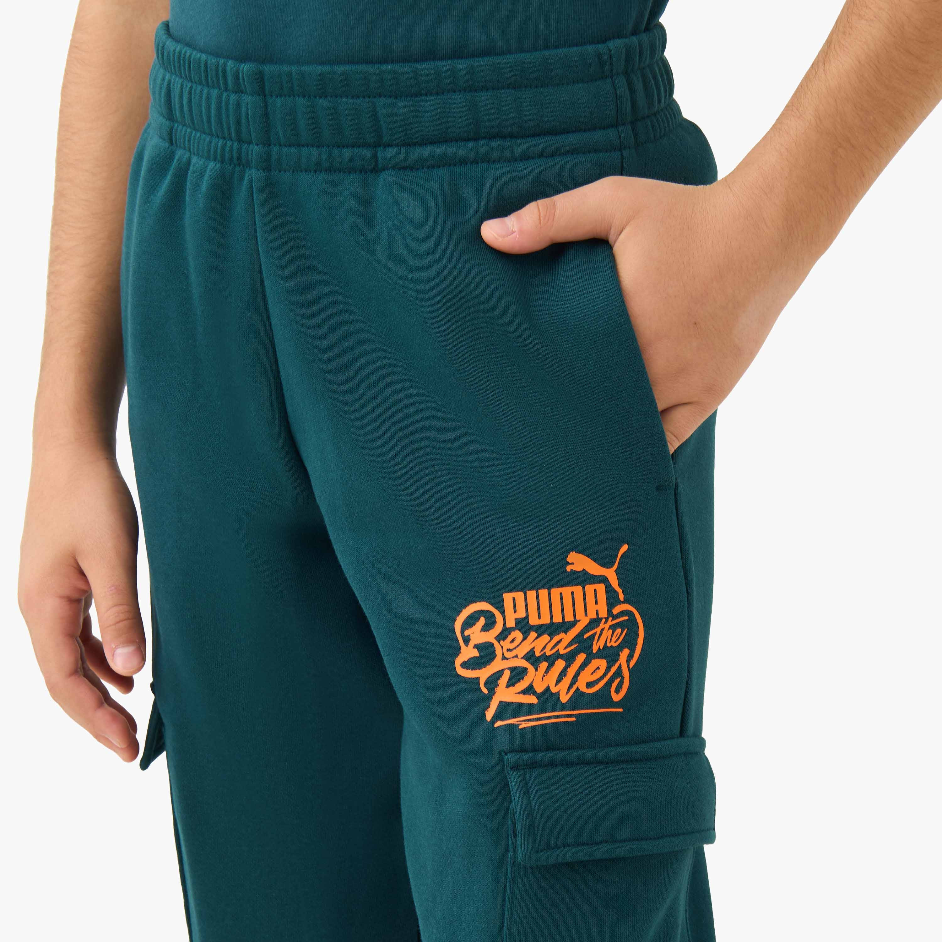 بنطلون رياضي قطن بطبعات للأولاد من بوما-boys-clothing-bottoms-joggersandtrackpants-image-2