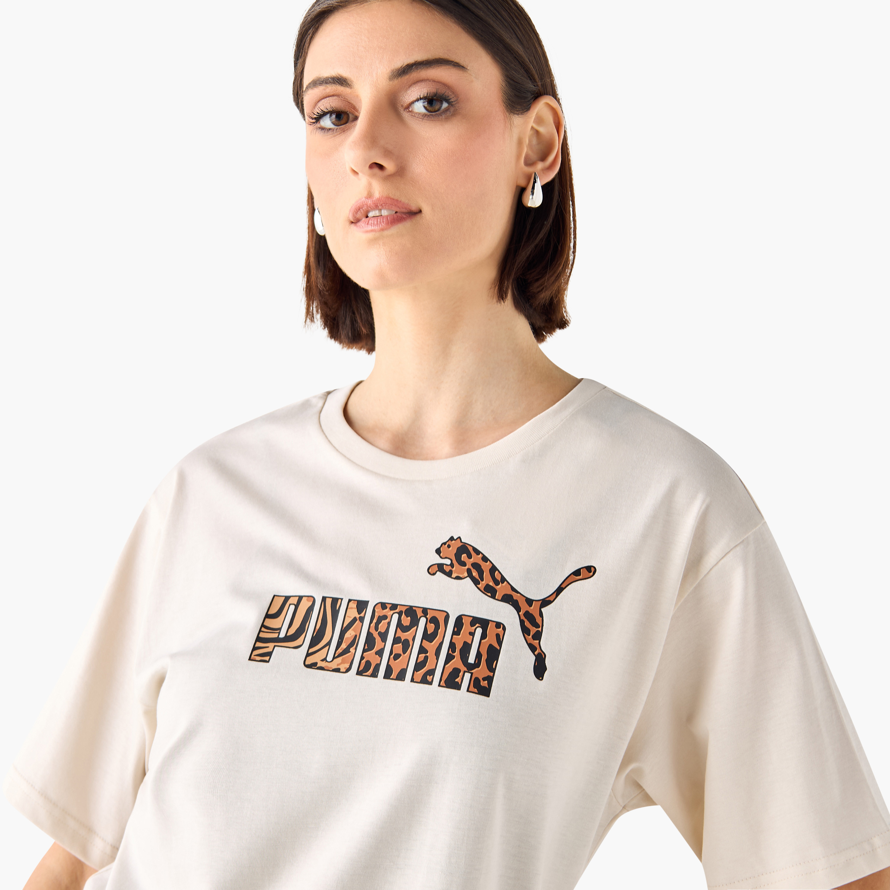 Puma Women's Essential Animal Graphic Relaxed Fit Tee 688532 | OE-sports-women-clothing-tshirtsandvests-image-3