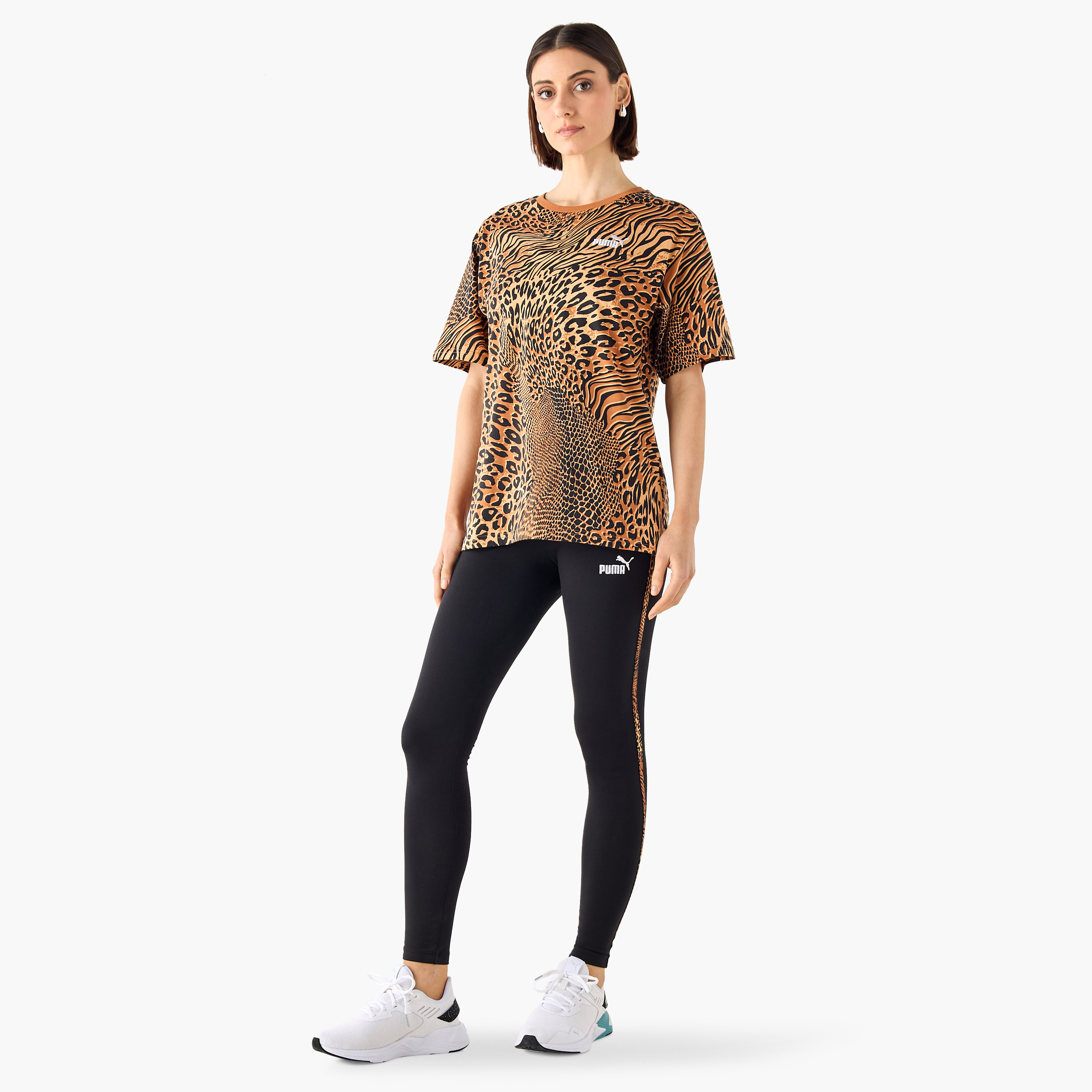 Puma Women's Essential Animal Graphic Relaxed Fit Print Tee 688533 | OE-women-clothing-tshirts-image-2