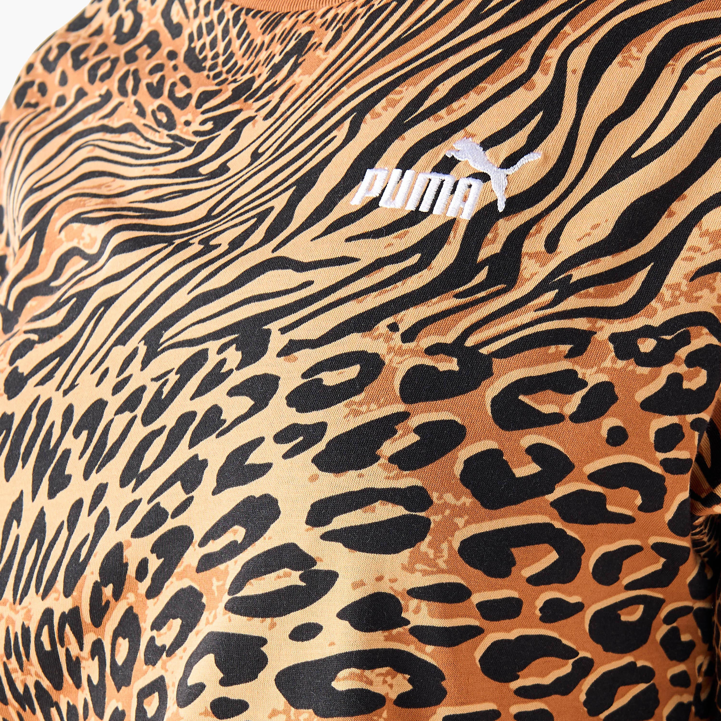 Puma Women's Essential Animal Graphic Relaxed Fit Print Tee 688533 | OE-women-clothing-tshirts-image-5