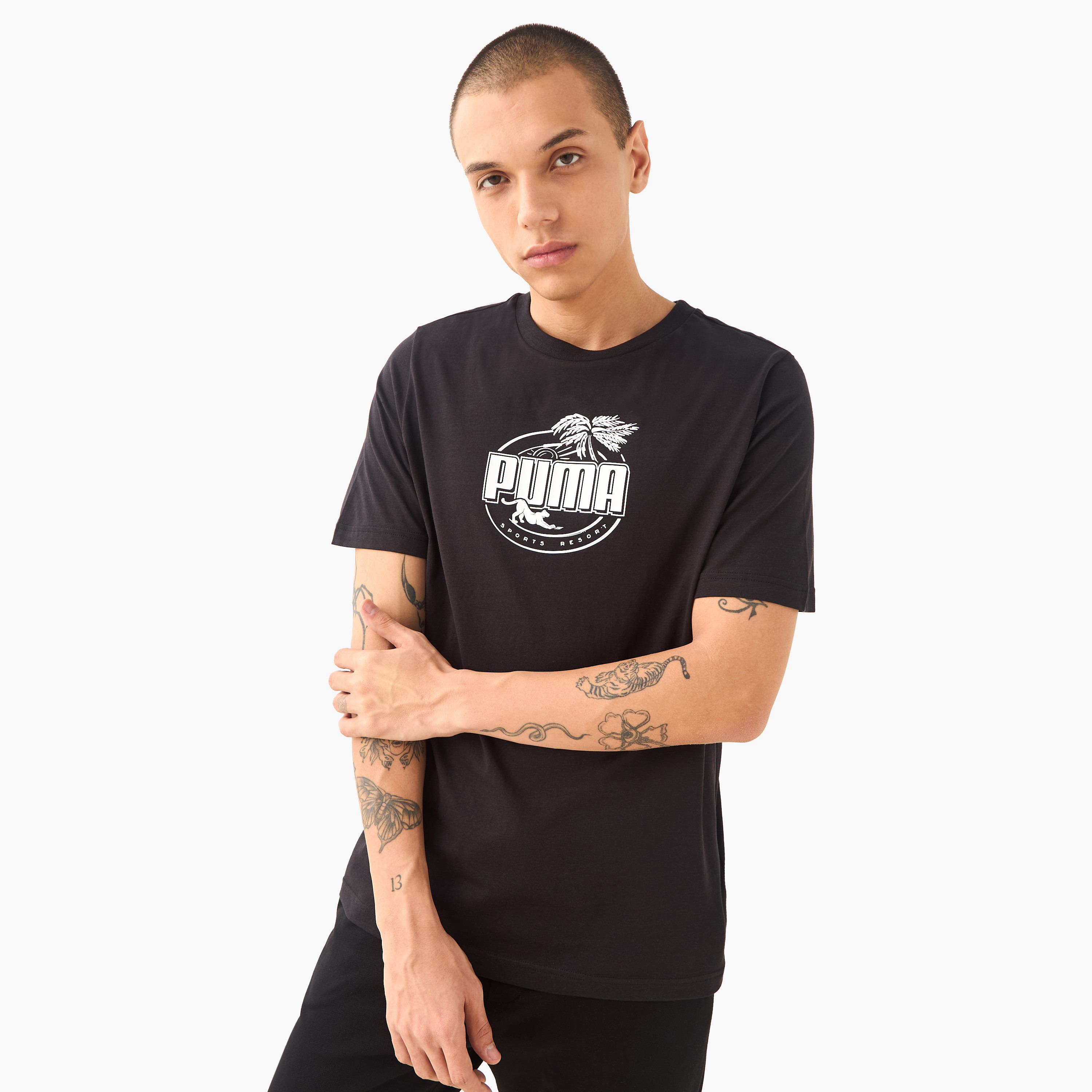 بوما - تيشيرت بام ريسورت جرافيك - للرجال 688537 | OE-men-clothing-sportswearandactivewear-tshirtsandpolos-image-1
