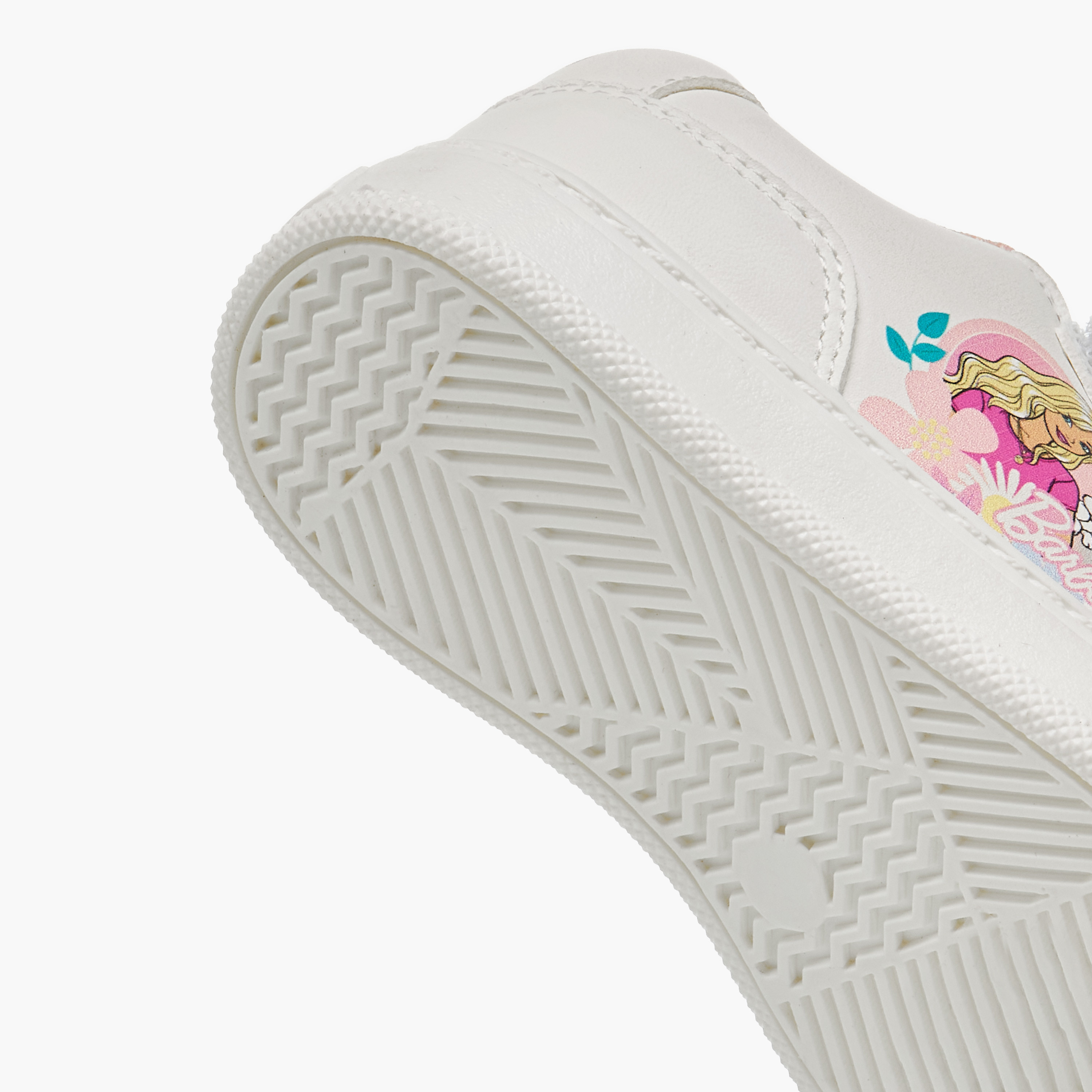 Barbie Girls Floral Accent Hook and Loop Sneakers-girls-shoes-sneakers-image-5