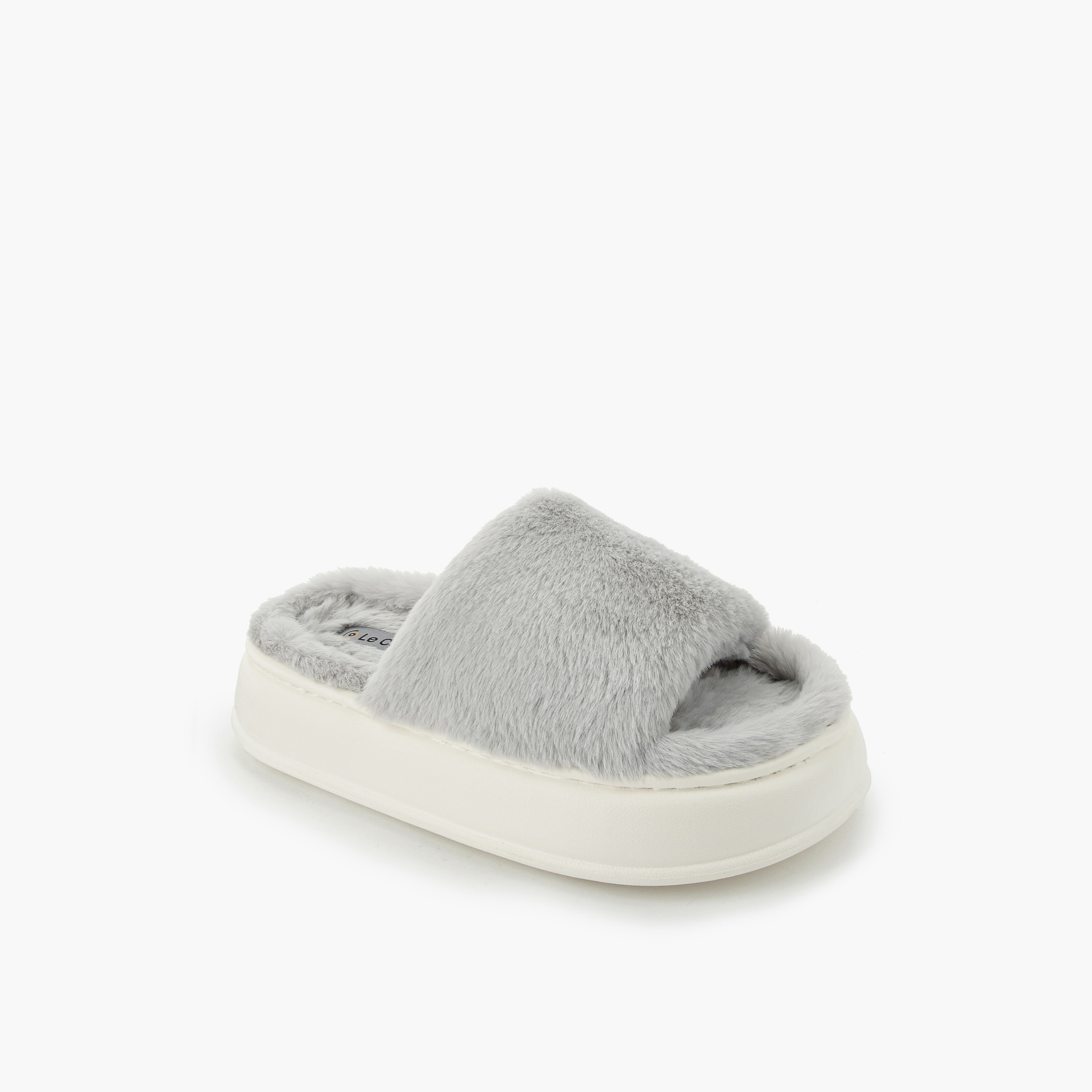 شبشب منزلي بمقدمة مفتوحة للنساء من لو كونفورت-women-shoes-bedroomslippers-image-3