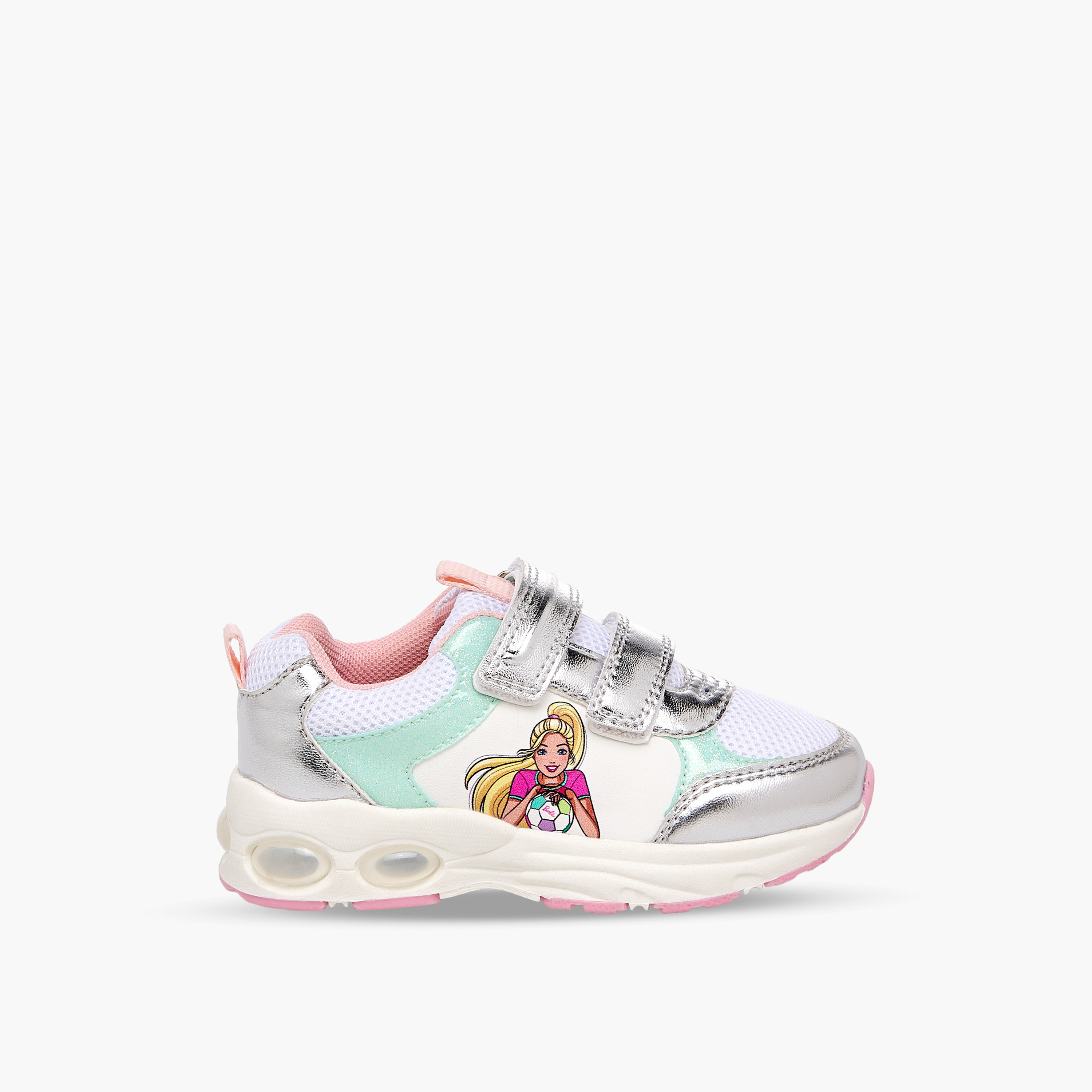 حذاء سنيكرز مضيء بشريط إغلاق لاصق للبنات من باربي-girls-shoes-sneakers-image-3