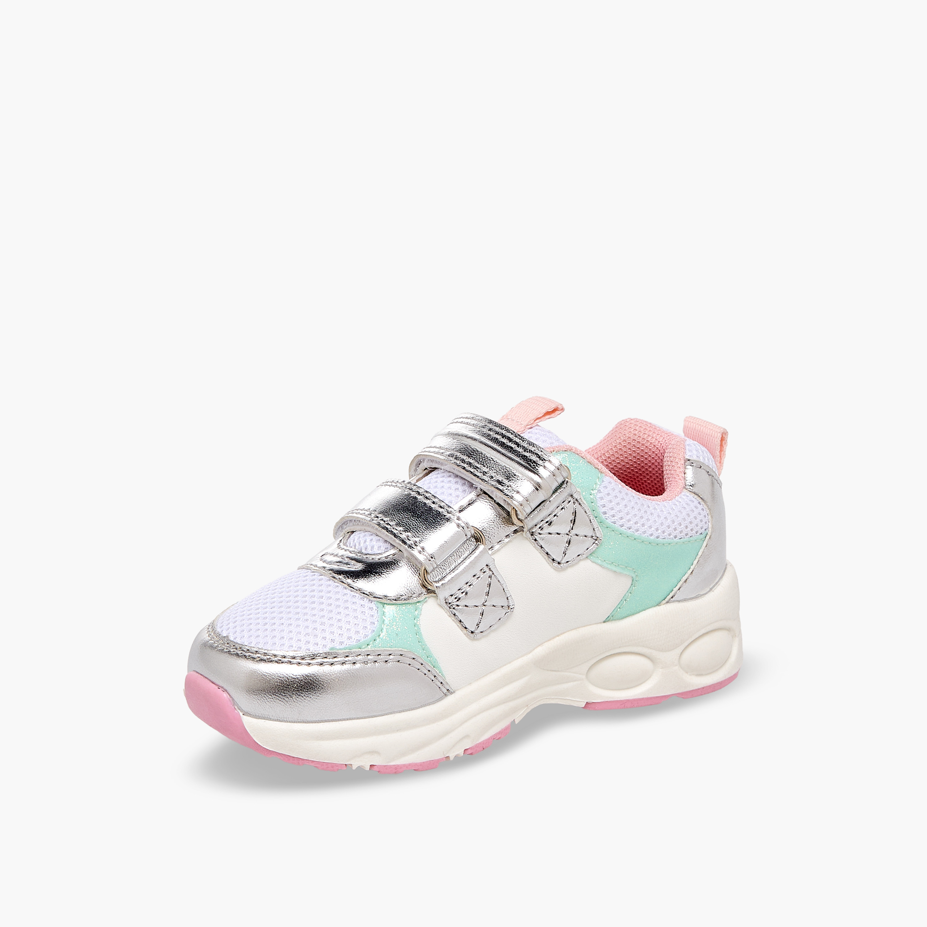 حذاء سنيكرز مضيء بشريط إغلاق لاصق للبنات من باربي-girls-shoes-sneakers-image-4