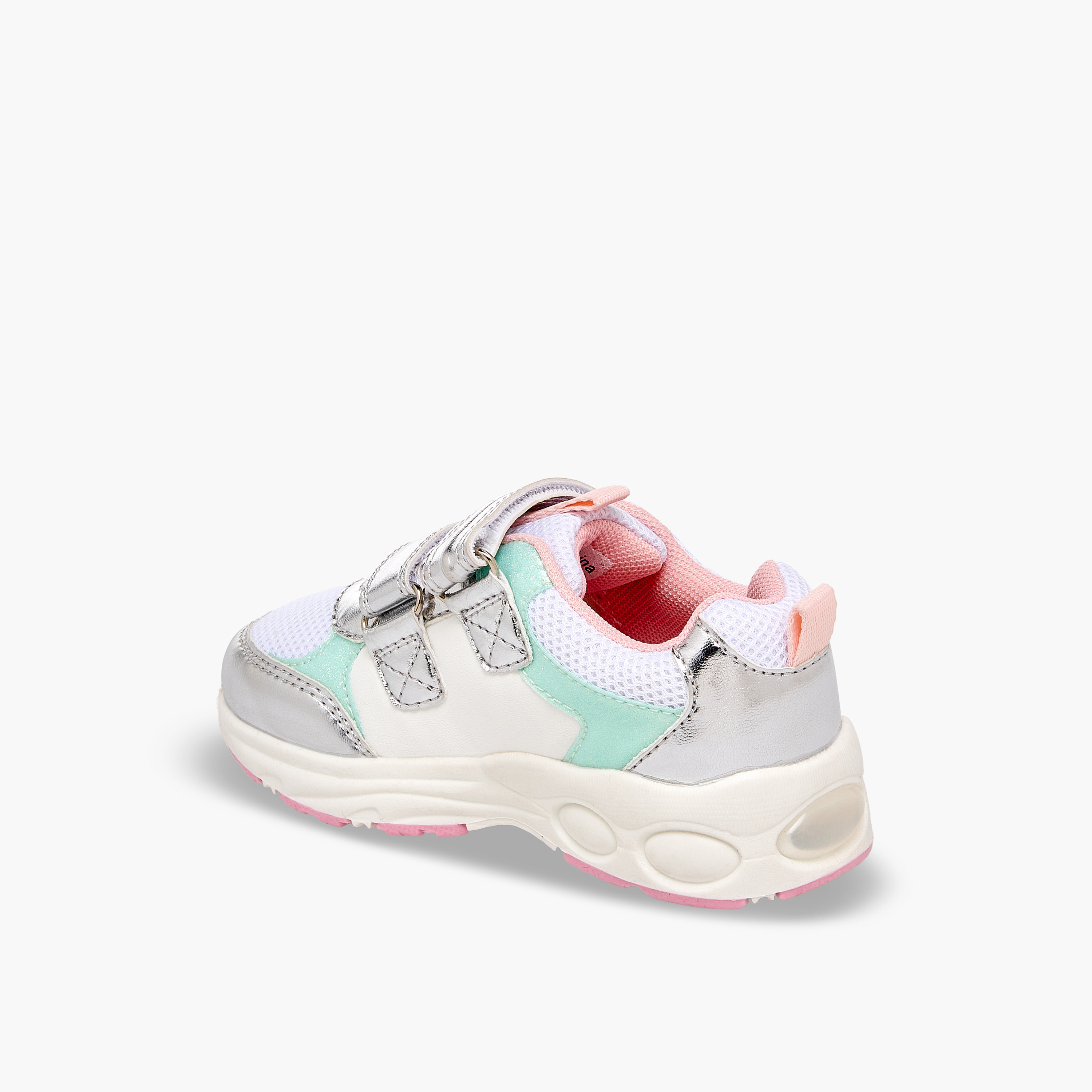 حذاء سنيكرز مضيء بشريط إغلاق لاصق للبنات من باربي-girls-shoes-sneakers-image-5